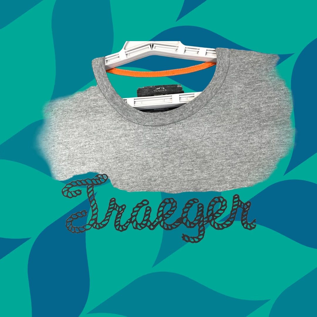 Roper Traeger Shirt Mens L Gray Rope Script Logo Graphic Tee Grill BBQ T-Shirt Size US L / EU 52-54 / 3 - 1 Thumbnail