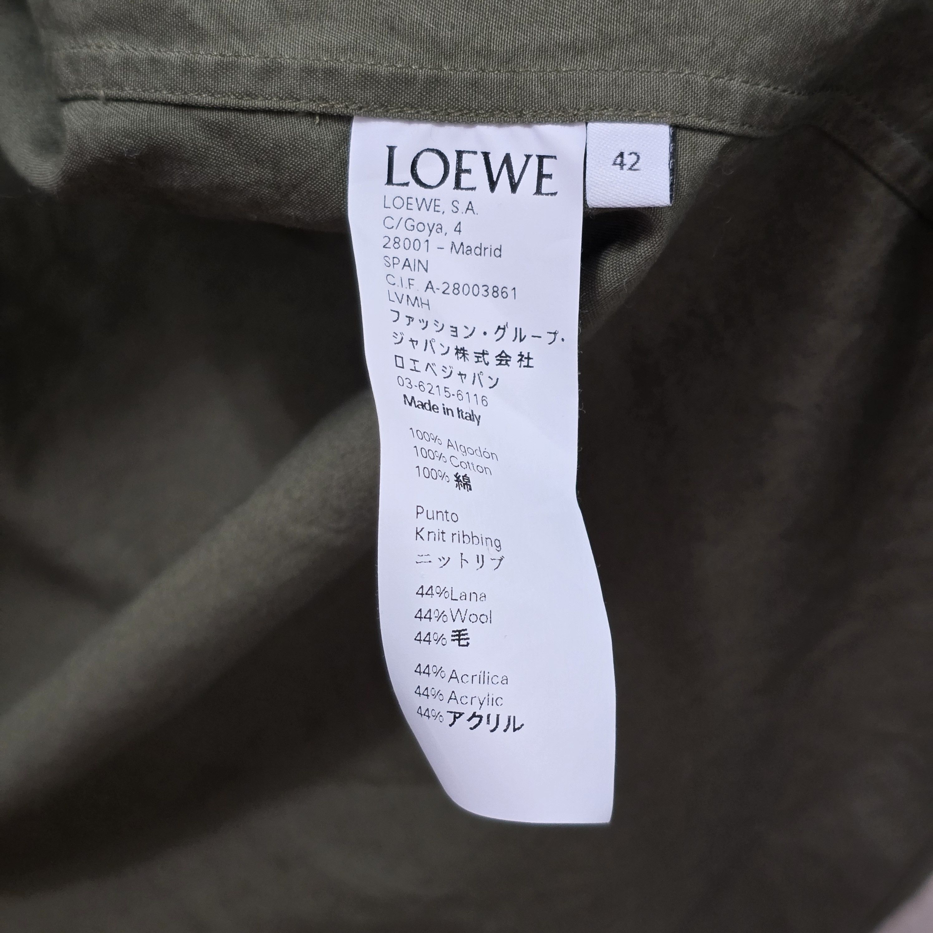 Loewe Knitted cuff &collar shirt Size US L / EU 52-54 / 3 - 6 Thumbnail