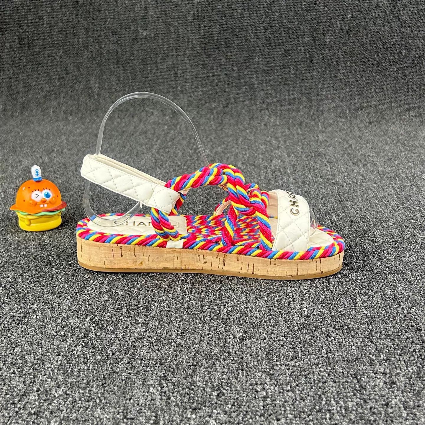Chanel Chanel Rainbow Woven Sandal Wooden Sole Size 37 Size US 6.5 / IT 36.5 - 4 Thumbnail