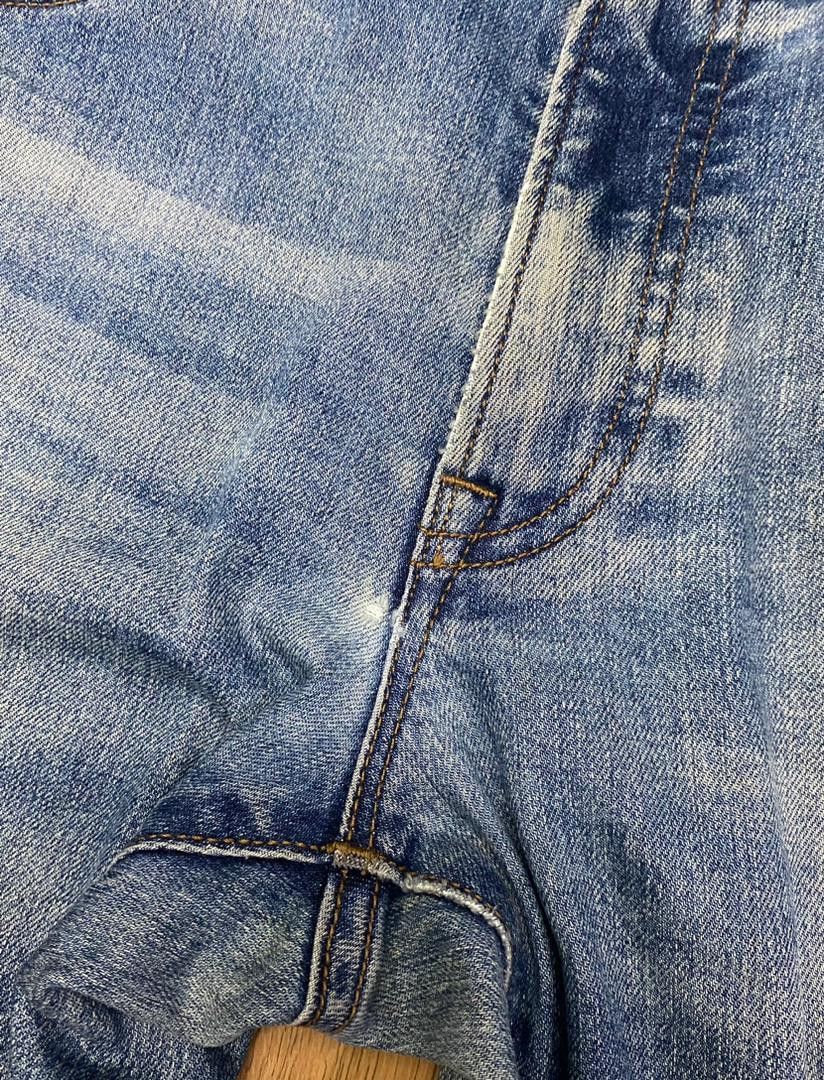 Japanese Brand Vintage Uniqlo Japanese Fabric by Kaihara Slim Fit Jeans Size US 34 / EU 50 - 15 Thumbnail