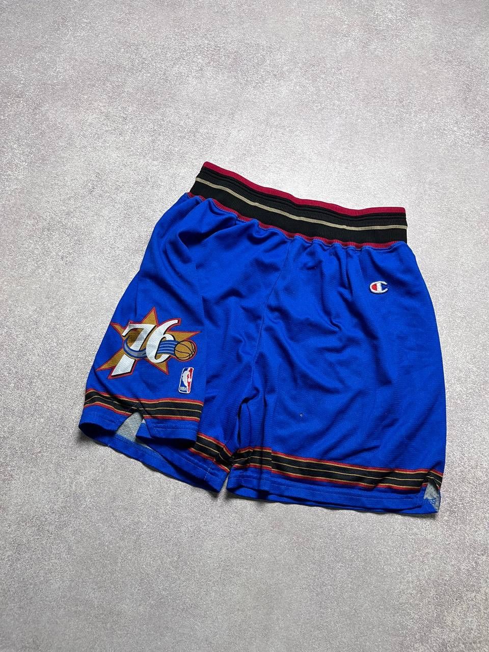 Champion Vintage NBA 76 Champion Basketball Shorts XL Size US 36 / EU 52 - 2 Thumbnail