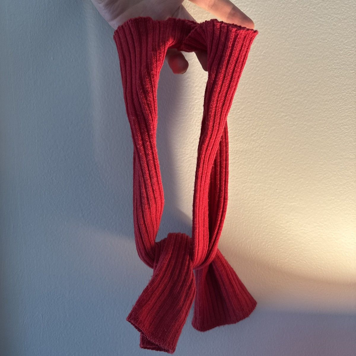 Rick Owens Rick Owens LIDO SS24 CARDINAL CHERRY RED KNIT OPERA GLOVES Size ONE SIZE - 1 Thumbnail