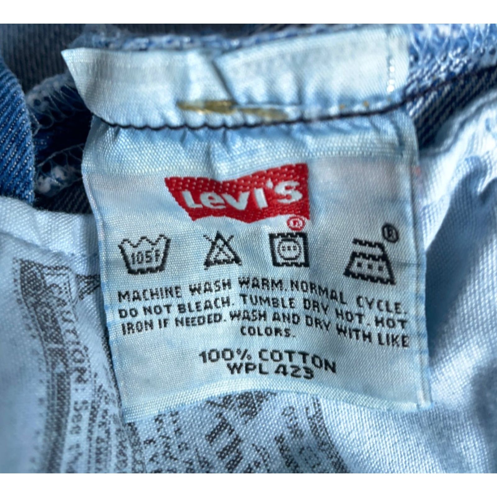 Levi's VINTAGE Levi's 501 Jeans Men's 32 x 30 Blue Denim Button Fly Straight 90s Size US 32 / EU 48 - 3 Thumbnail