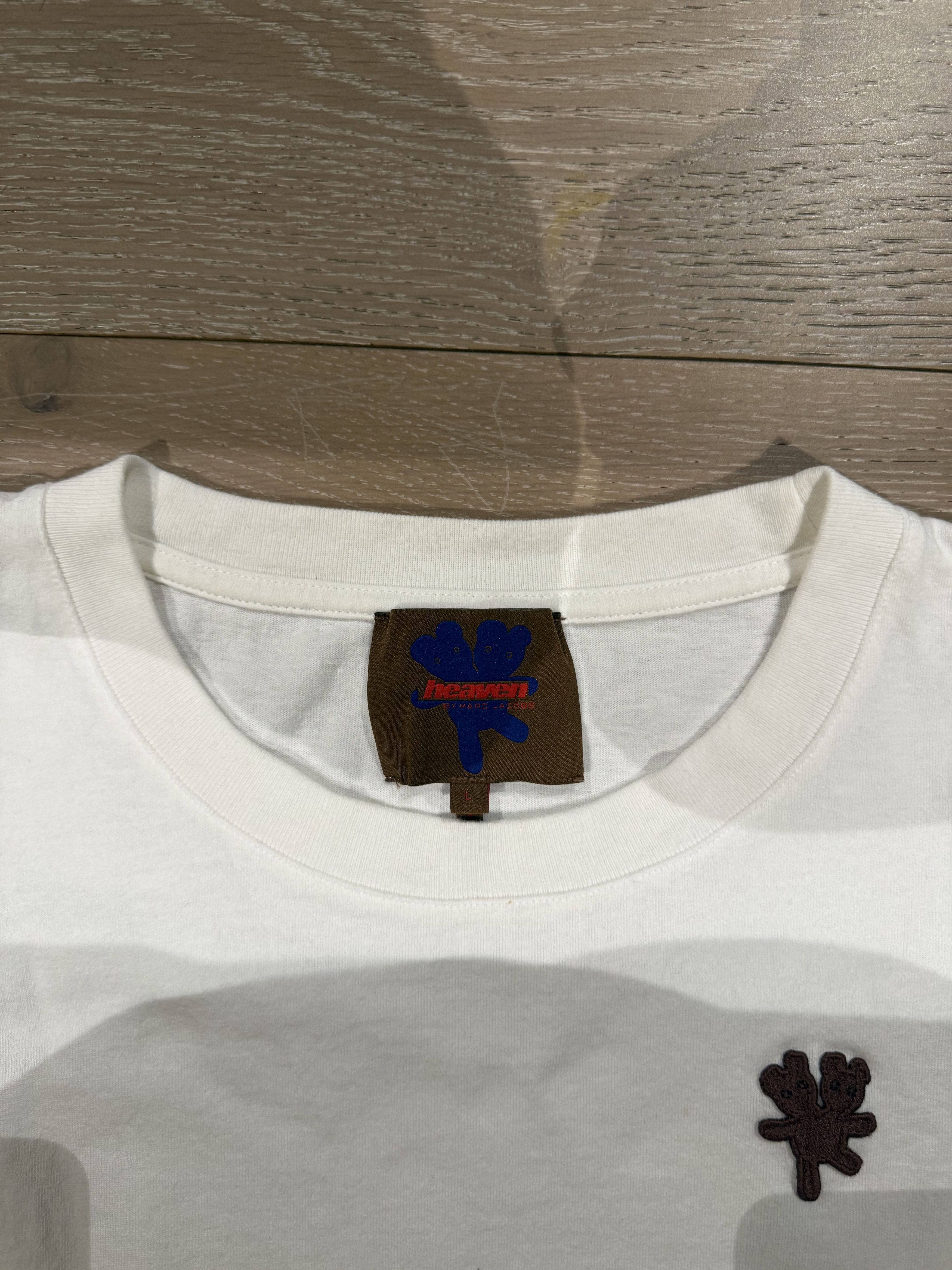 Heaven by Marc Jacobs 💚 Heaven By Marc Jacobs Embroidered Teddy Bear Tee White Size US L / EU 52-54 / 3 - 6 Thumbnail