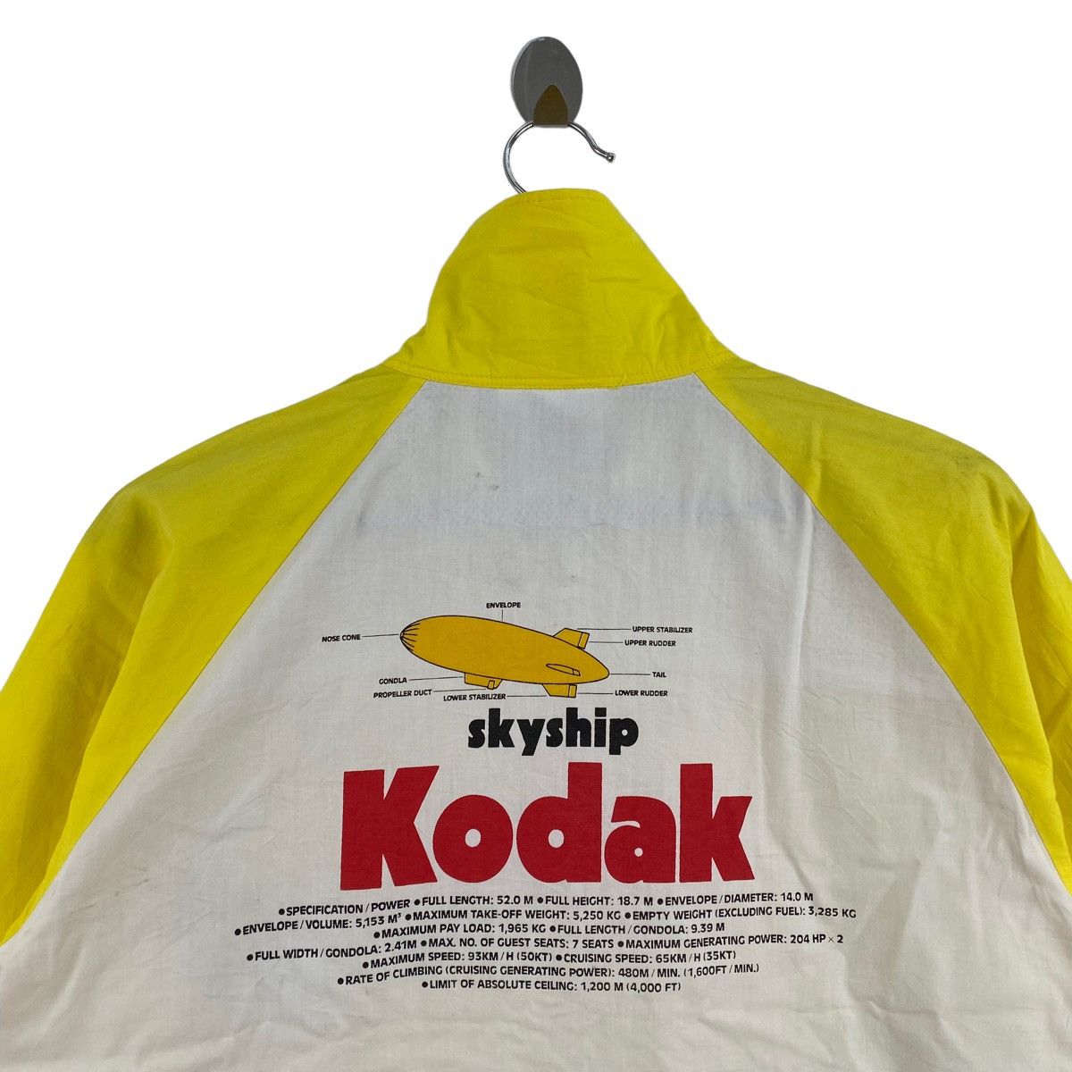 Kodak Vintage 90s SKYSHIP KODAK Brand Print Yellow Bomber Jacket Size US M / EU 48-50 / 2 - 2 Thumbnail