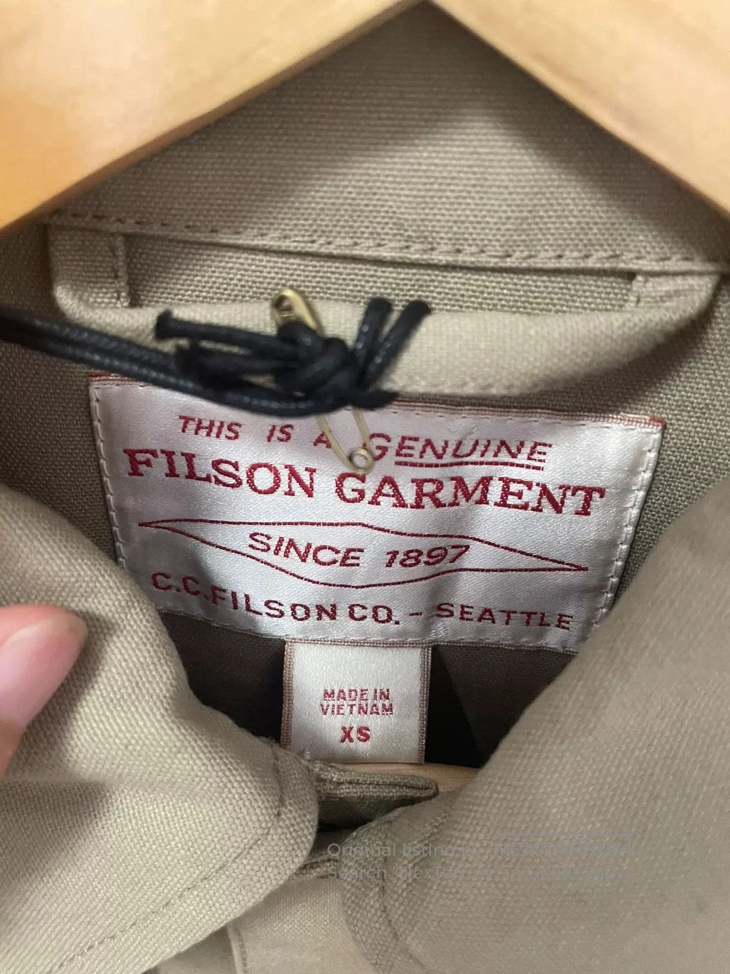 Filson Filson Tin Cloth Cruiser Jacket. Size US XS / EU 42 / 0 - 8 Thumbnail