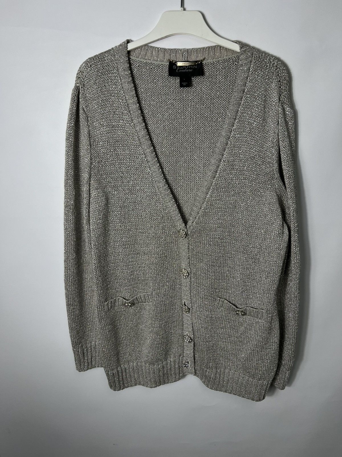 St. John Vintage luxury St. John Couture Cardigan With Rhinestone Size L / US 10 / IT 46 - 1 Thumbnail