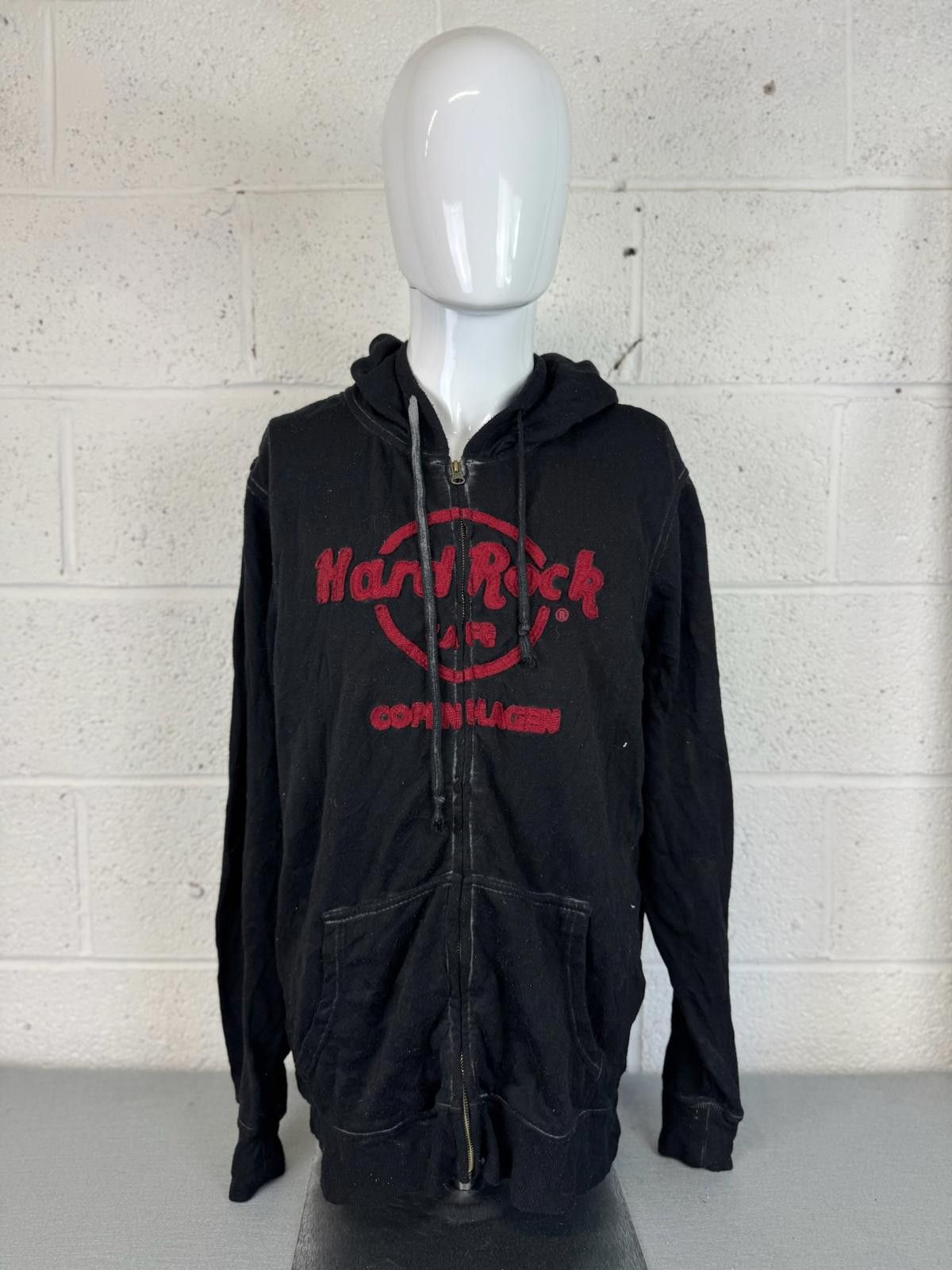Hard Rock Cafe Hard Rock Cafe Copenhagen Black Zip-Up Hoodie Size M Size US M / EU 48-50 / 2 - 1 Thumbnail