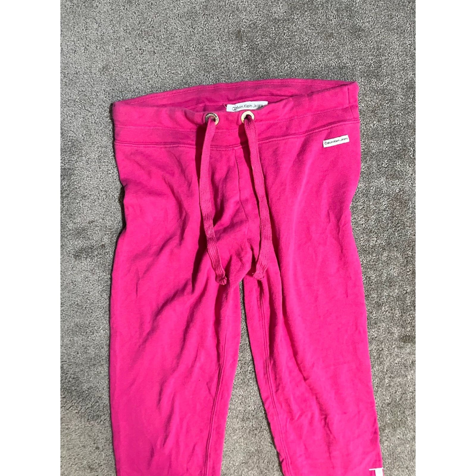 Calvin Klein Calvin Klein Pink Sweatpants Women Small Logo Joggers Sweatpants Size S Size 28" / US 6 / IT 42 - 2 Thumbnail