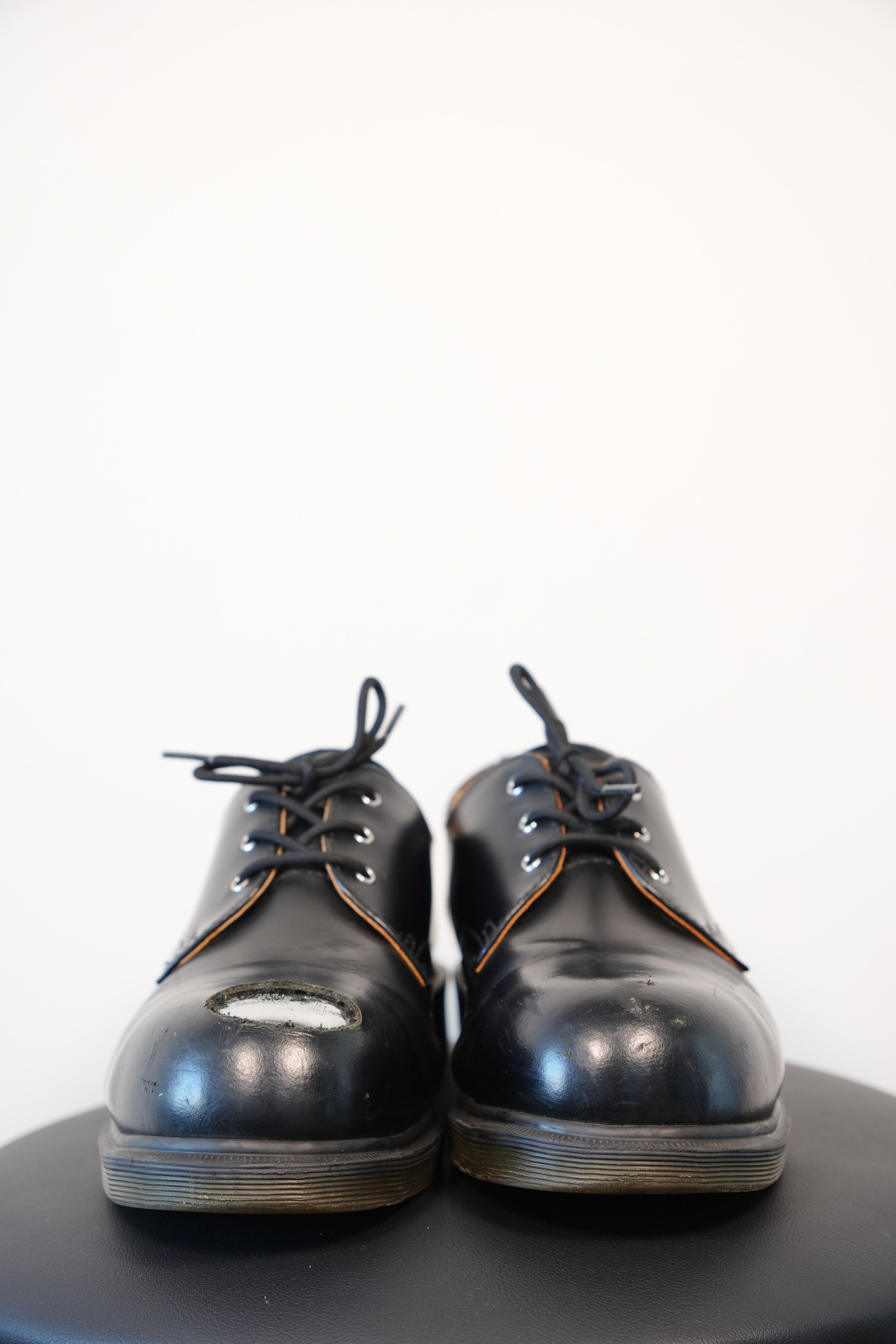 Dr. Martens × Raf Simons STEAL! Raf Simons X Dr. Martens steel toe leather shoe Size US 10 / EU 43 - 1 Thumbnail