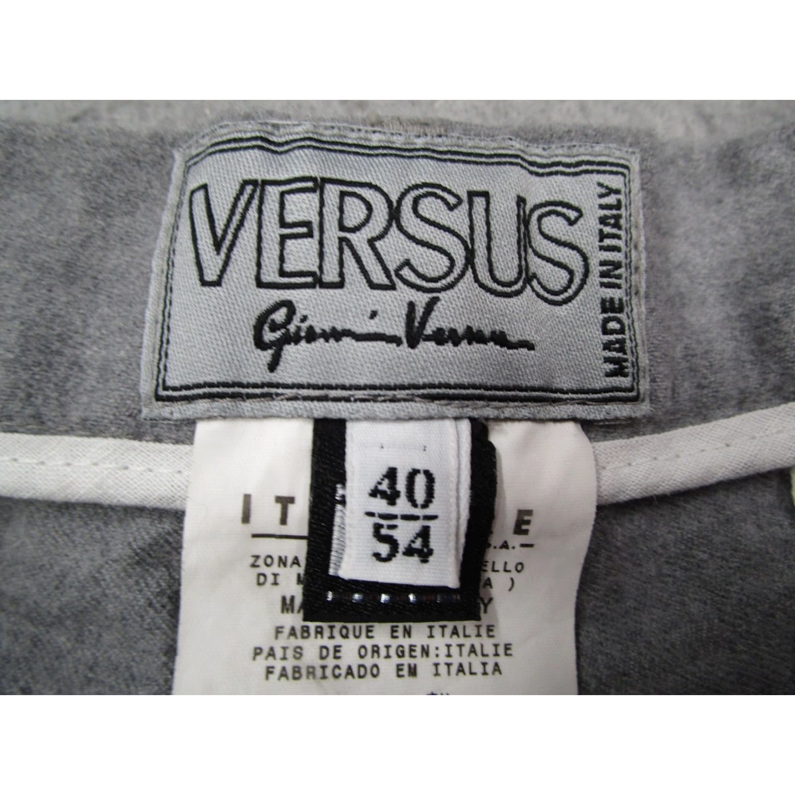 Versus VINTAGE Versus Gianni Versace Dress Pants Mens 36 Gray Virgin Wool Trousers Y2K Retro Size US 36 / EU 52 - 3 Thumbnail