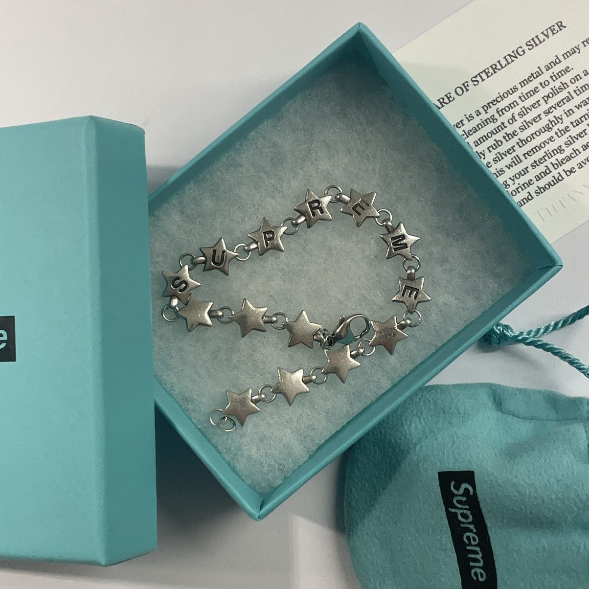 Supreme × Tiffany & Co. Star Bracelet supreme x tiffany | Grailed