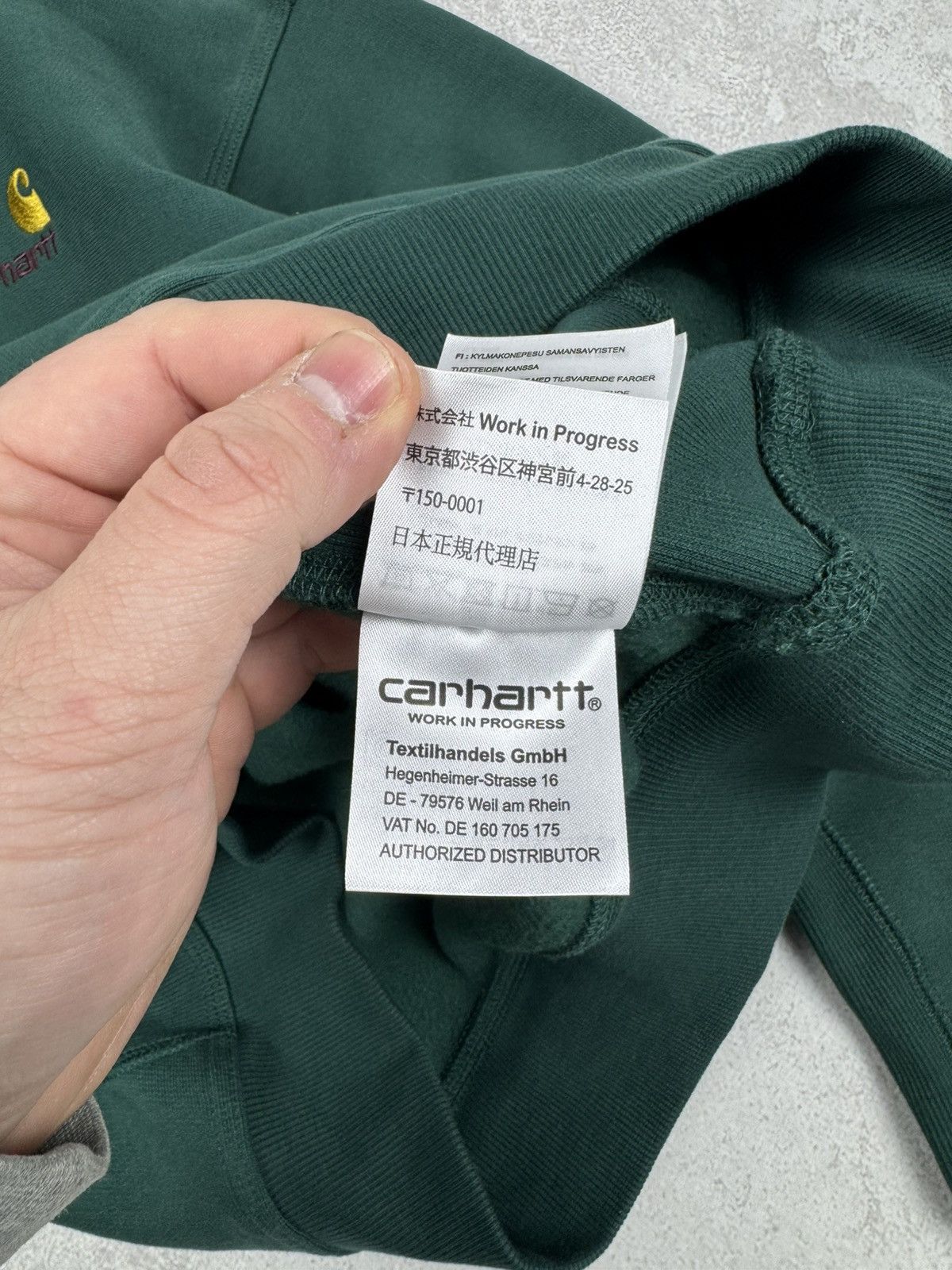Carhartt Wip Carhartt WIP American Script Sweatshirt Green Hoodie Y2K Size US S / EU 44-46 / 1 - 8 Thumbnail