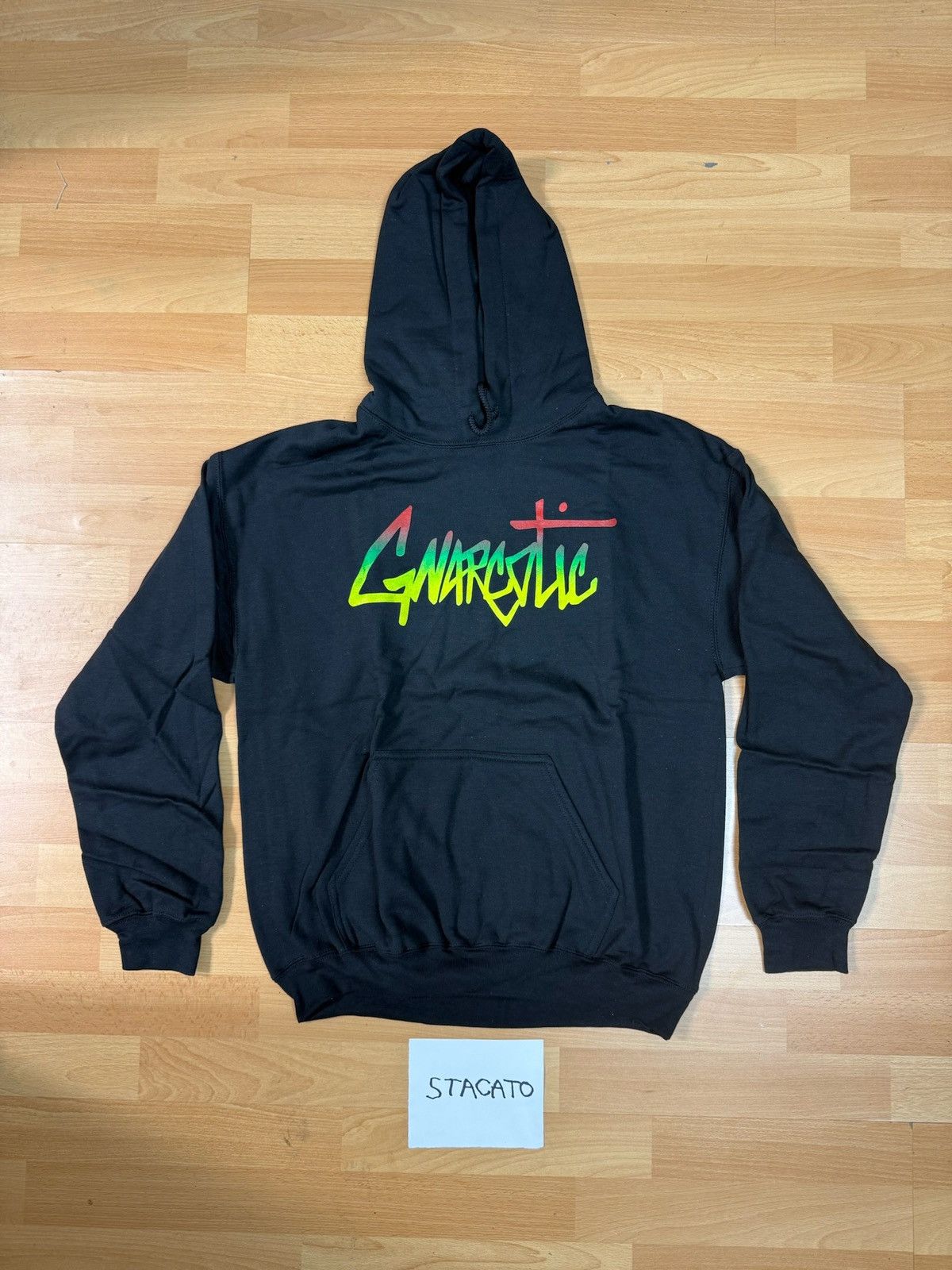 Gnarcotic × Vintage Gnarcotic Lil Gnar Logo Hoodie Rasta Black Medium Size US M / EU 48-50 / 2 - 1 Thumbnail