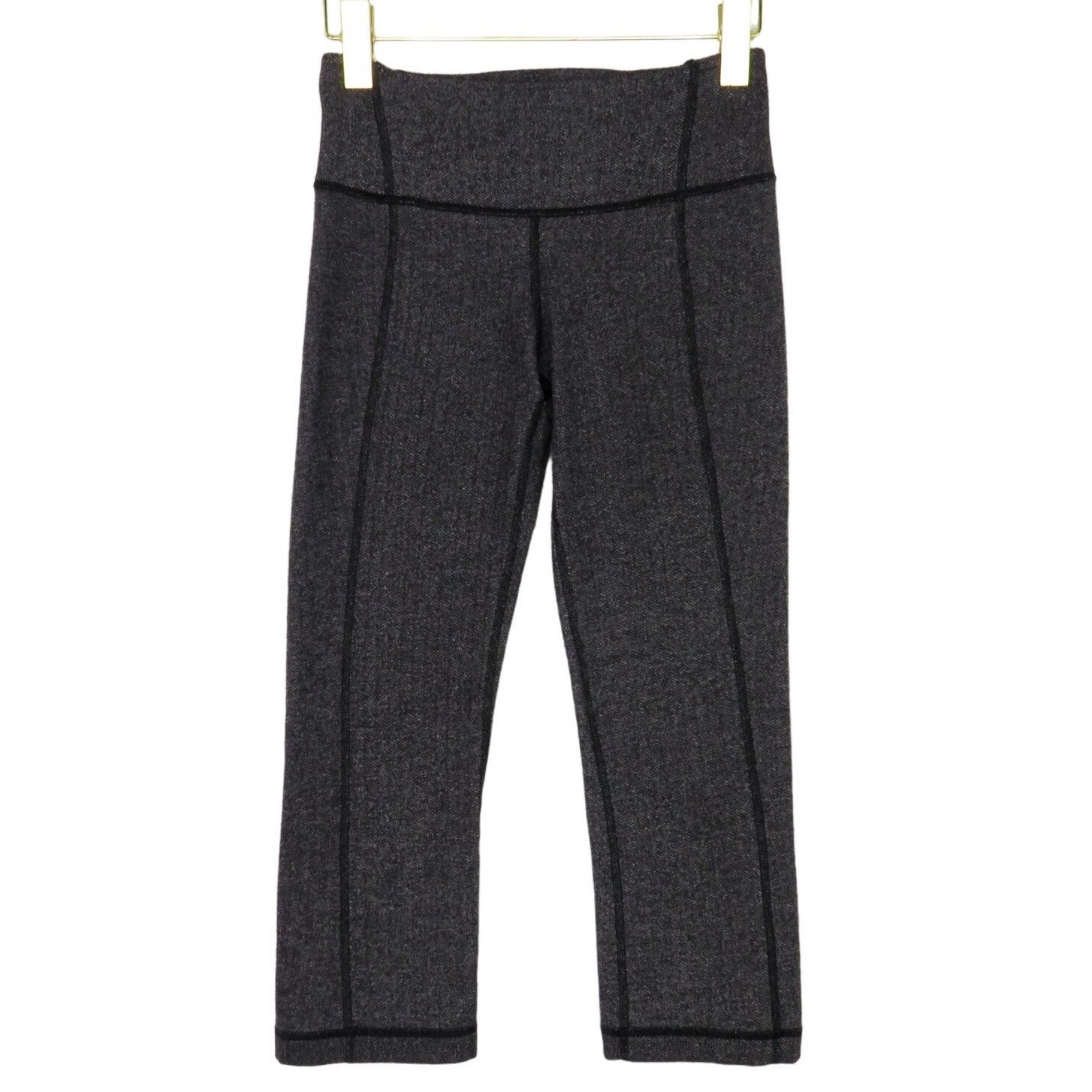 Lululemon Lululemon Gather & Crow Crop Gray Herringbone Leggings 2 Size 24" / US 00 / IT 34 - 7 Thumbnail