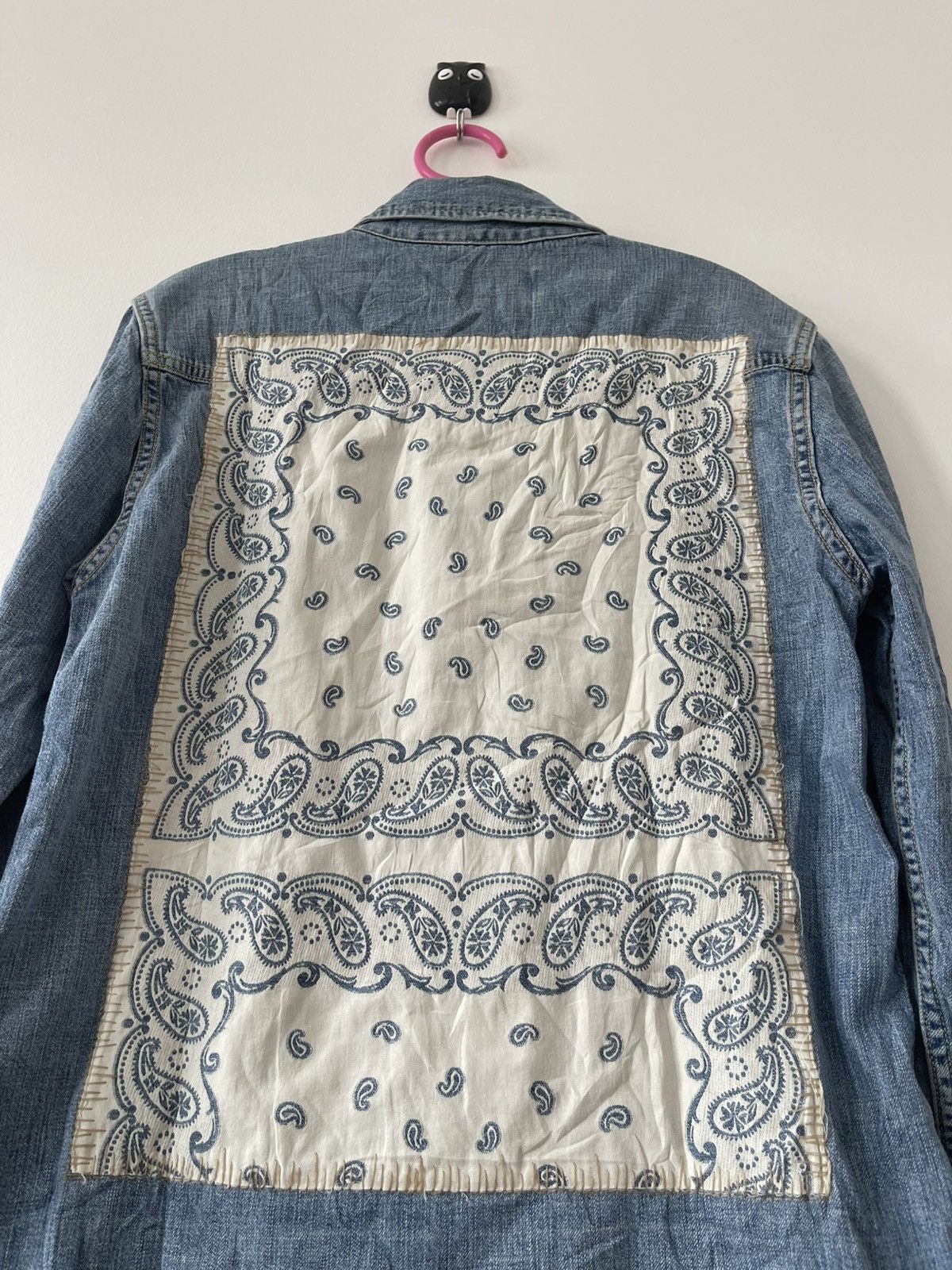 Remi Relief Rare Vintage Remi Relief Japan Paisley Pearl Snap Denim Size US S / EU 44-46 / 1 - 2 Thumbnail