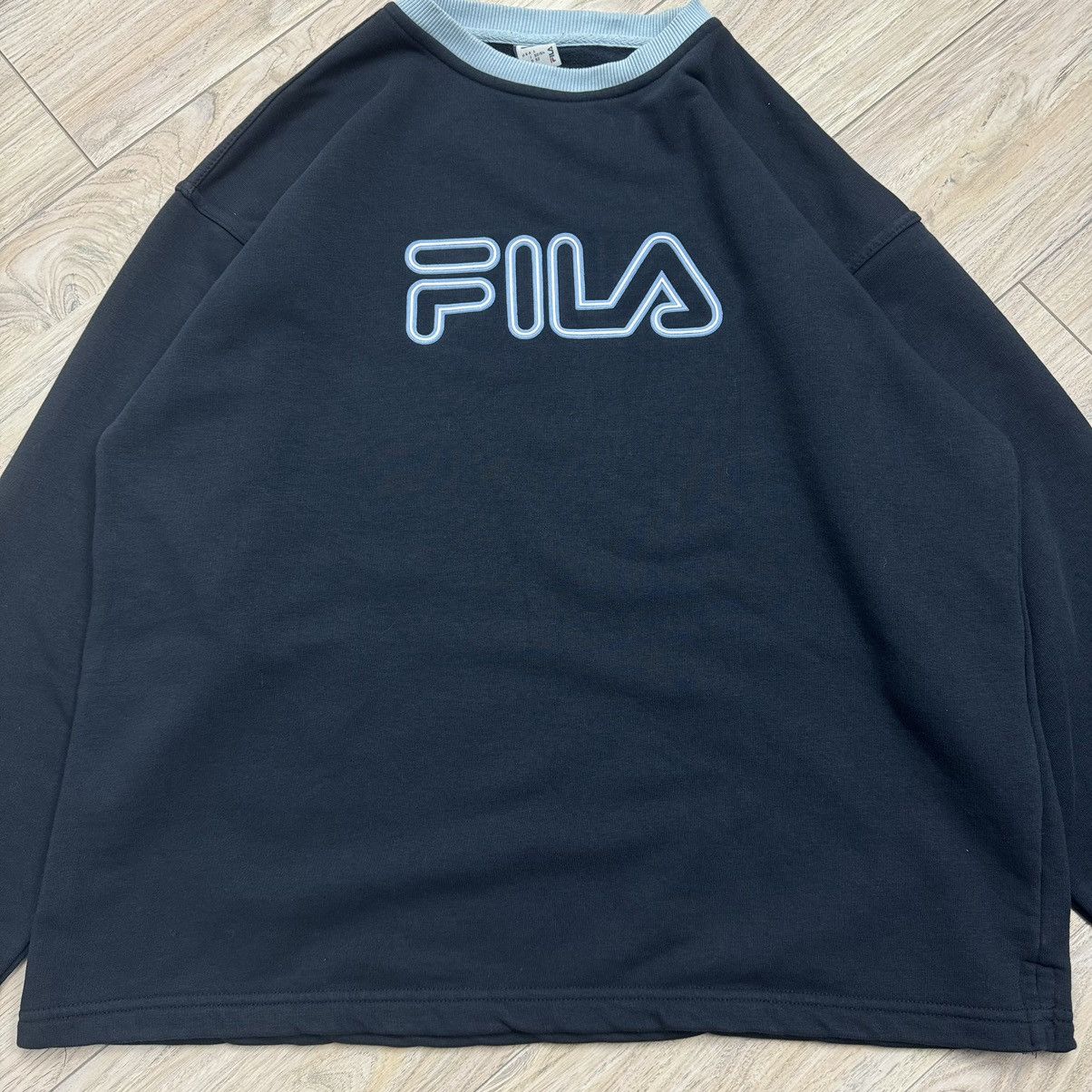 Fila Vintage Y2K Fila Boxy Big Center Logo Crewneck Sweatshirt Size US L / EU 52-54 / 3 - 3 Thumbnail