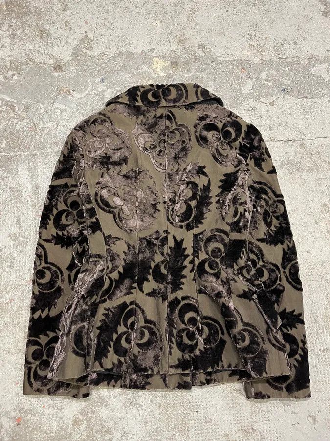 Prada AW2009 Prada Velvet Flowers Buttoned Blazer Jacket Size S / US 4 / IT 40 - 2 Thumbnail