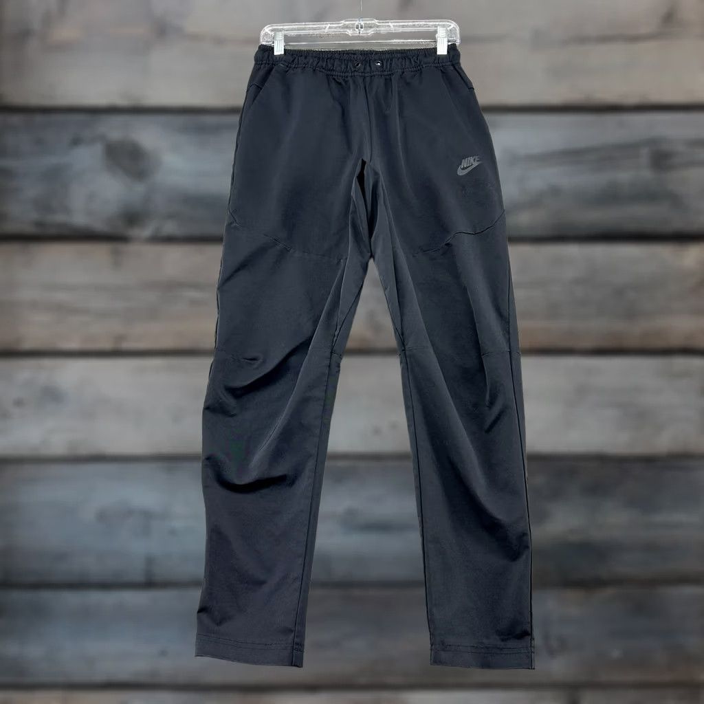 Nike Nike Pants Mens Small Black Sweat Jogger Drawstring Swoosh Tech Pack Polyester Size US 29 - 1 Thumbnail