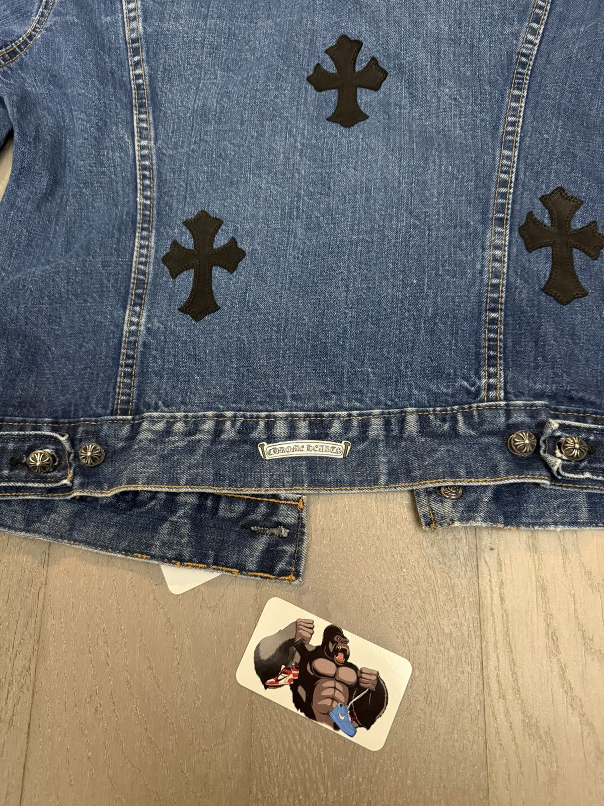 Chrome Hearts Chrome Hearts Levi's Cross Patch Type-3 Denim Trucker Jacket Size US L / EU 52-54 / 3 - 13 Thumbnail