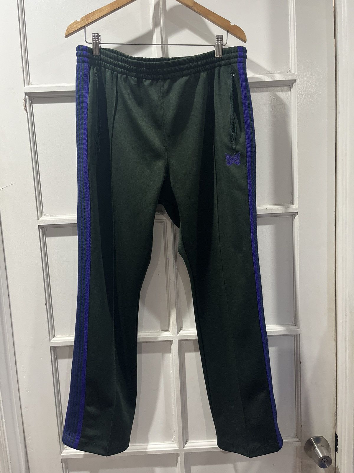 Needles Needles Emerald & Purple Butterfly Track Pants Size US 36 / EU 52 - 1 Thumbnail