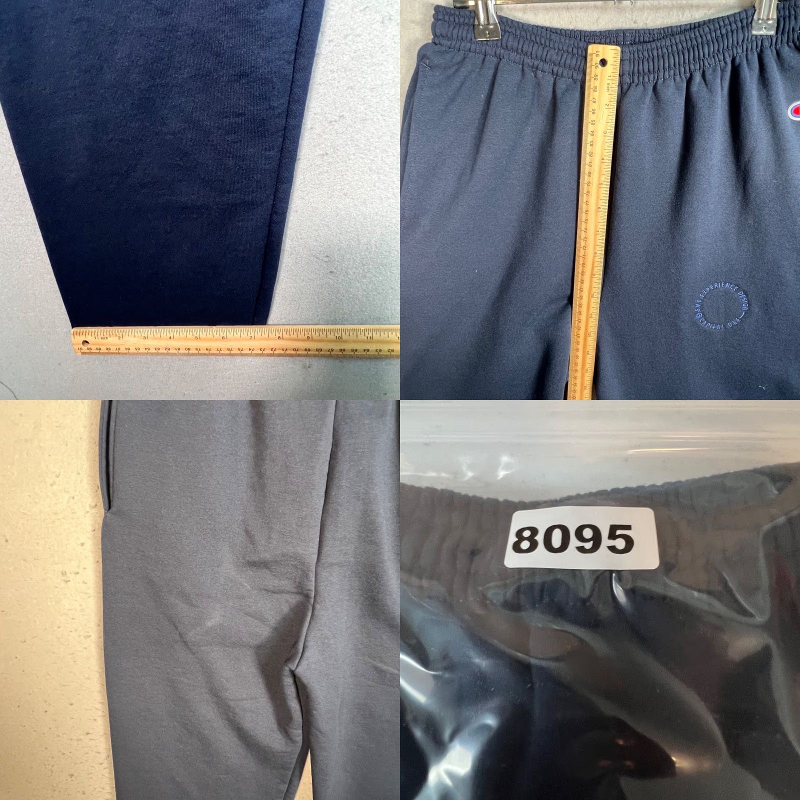 Champion Champion Jogger Pants Mens Athletic Navy Blue M Size 26in Inseam 31in Cotton Polyester Embroidery Size US 31 - 8 Thumbnail