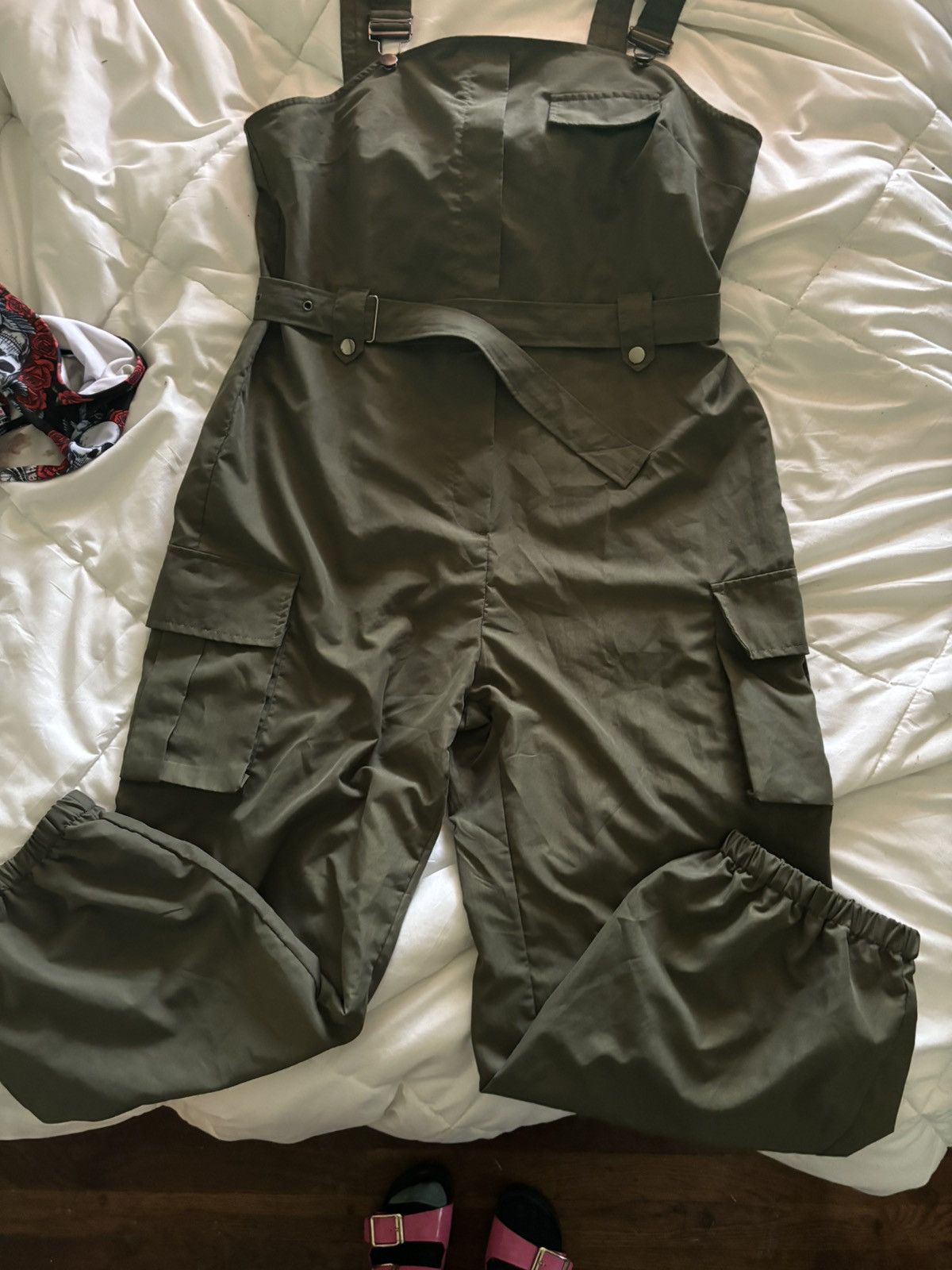 Other Women’s Khaki/Deep Olive Green Jumpsuit Size XLarge Size 34" / US 12 / IT 48 - 2 Thumbnail