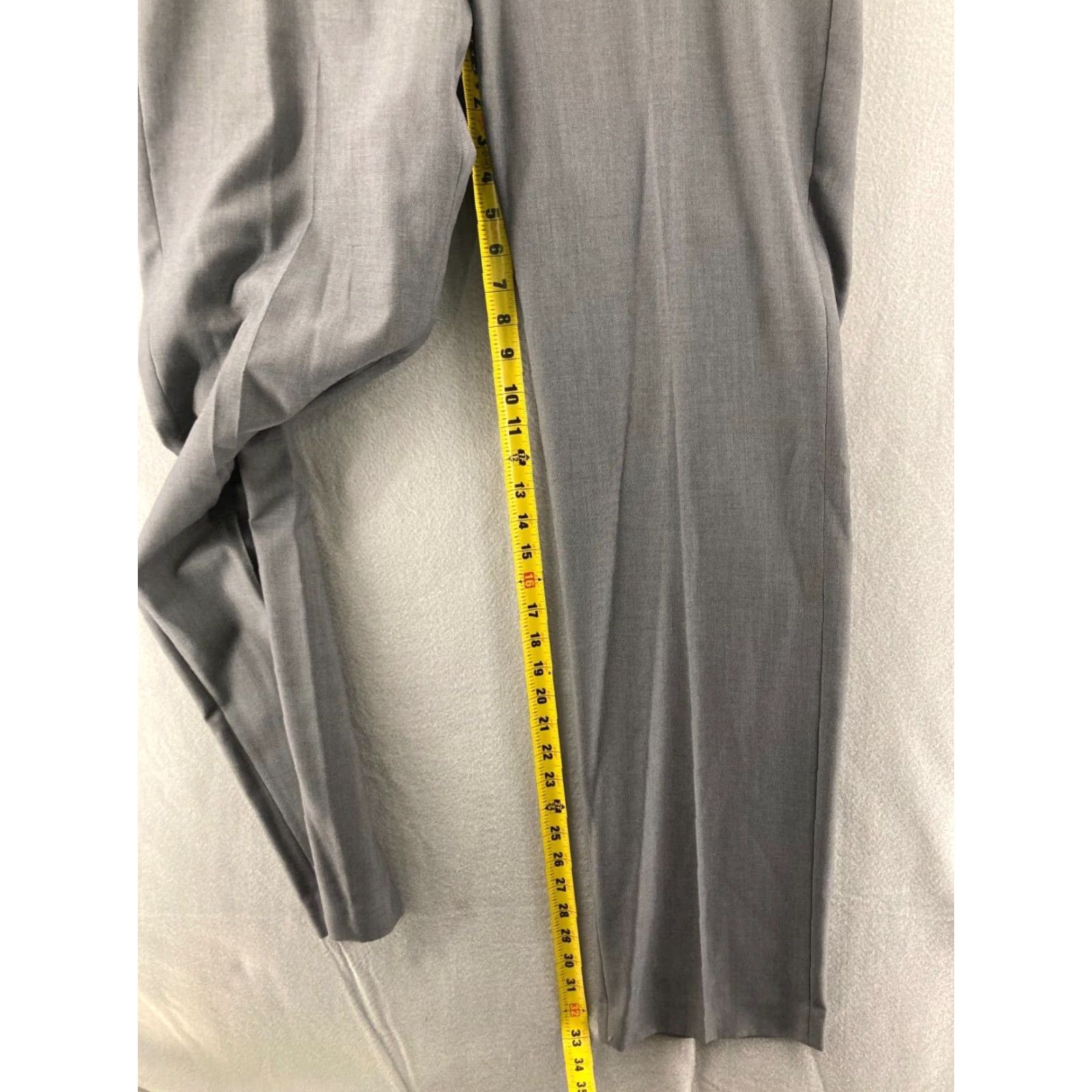 Calvin Klein Calvin Klein Dress Pants Mens 36 x 34 Slim-Fit Gray Flat Front NWT Dress Pants Mens 36 In Gray Solid 90s? Size US 36 / EU 52 - 4 Thumbnail