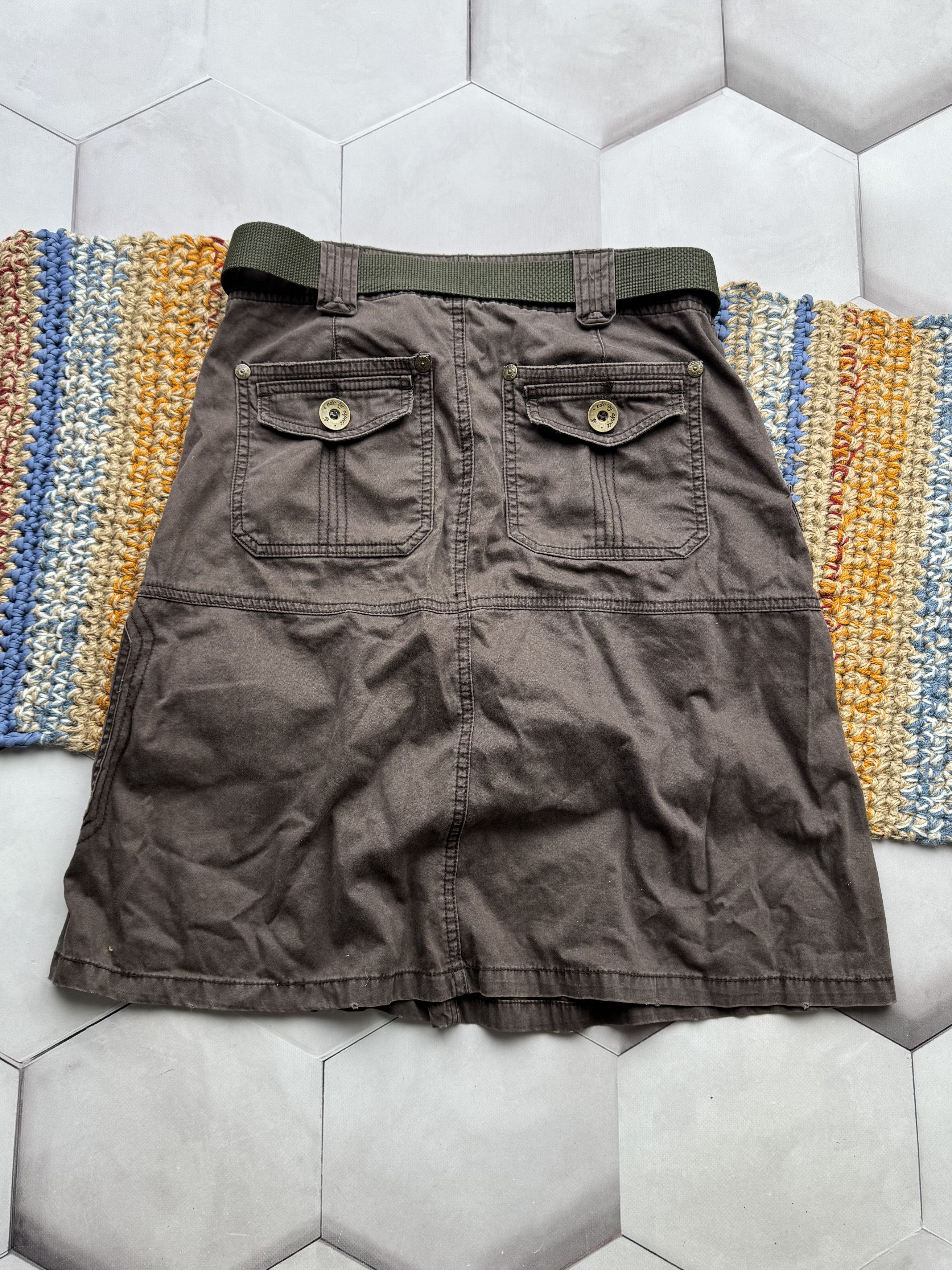 Vintage Vintage Cargo Skirt With Belt (E4) Size 26" / US 2 / IT 38 - 6 Thumbnail