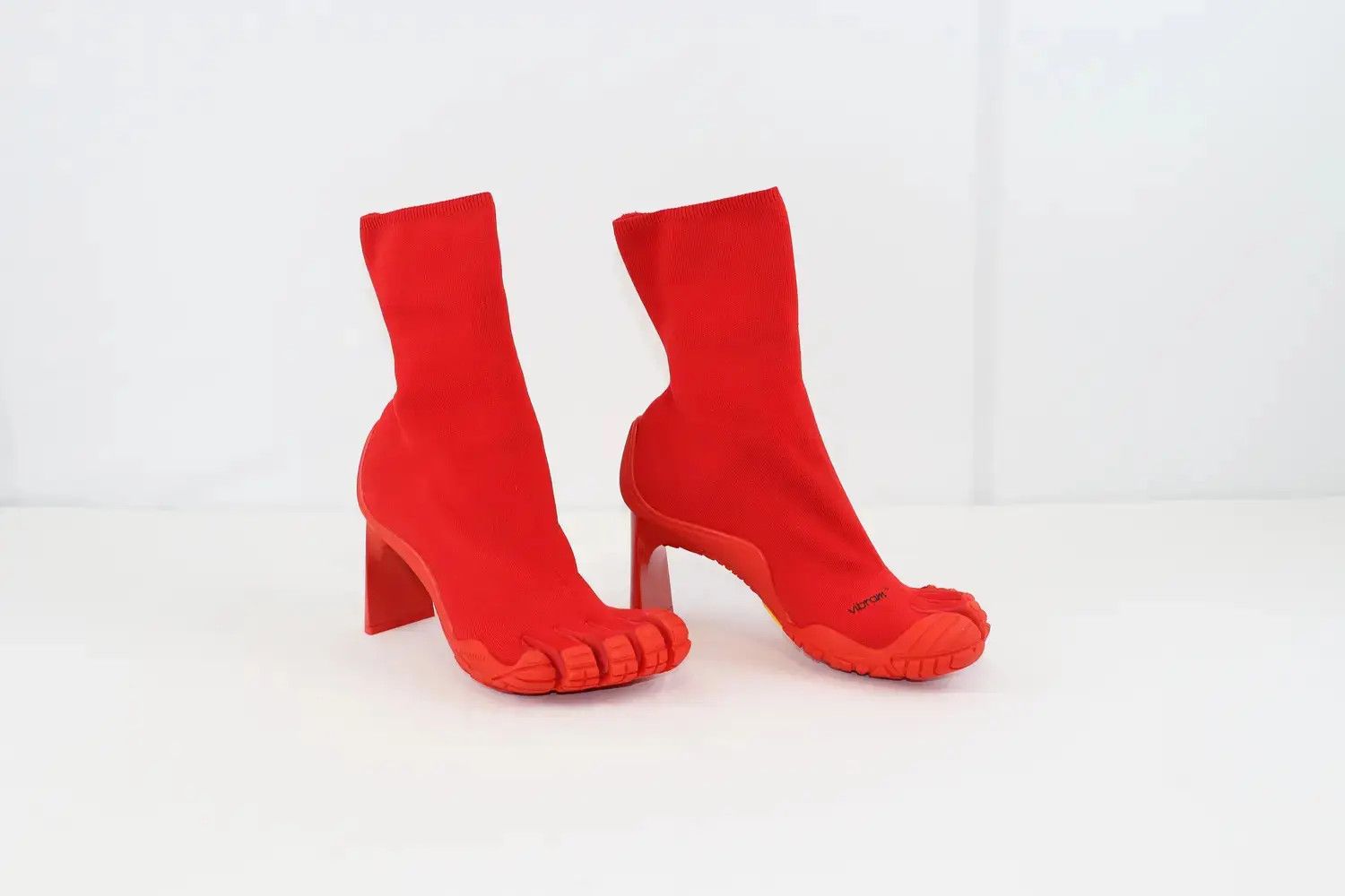 Balenciaga o1s1rm0724 High Toe Bootie Recycle in Red Size US 10 / IT 40 - 6 Thumbnail