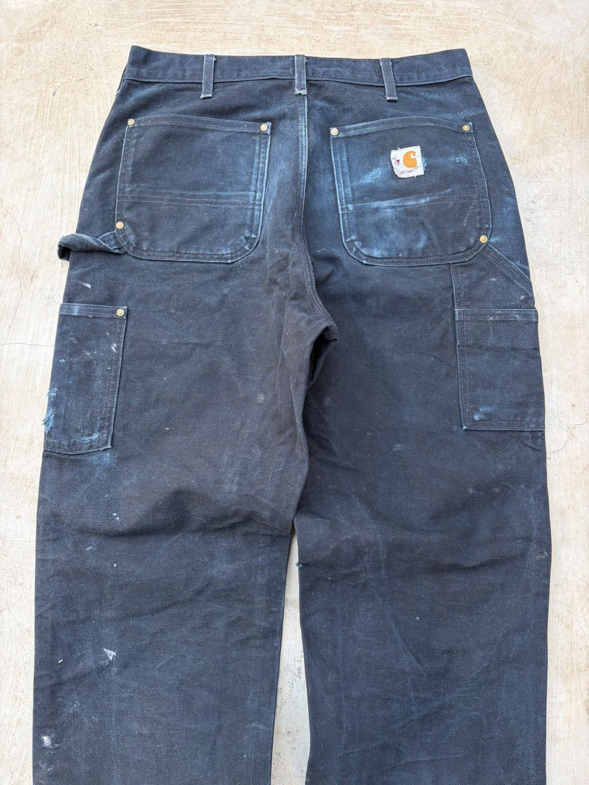 Carhartt Vintage 00s Carhartt Double Knee Pant Distressed Paint Size US 33 - 5 Thumbnail