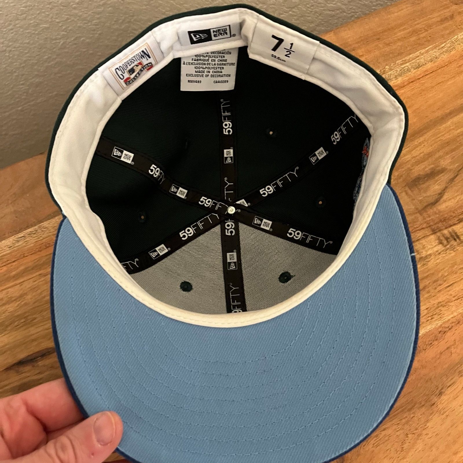New Era New Era Yankees Cooperstown 1998 World Series Green 7 1/2 Size 40 - 7 Thumbnail