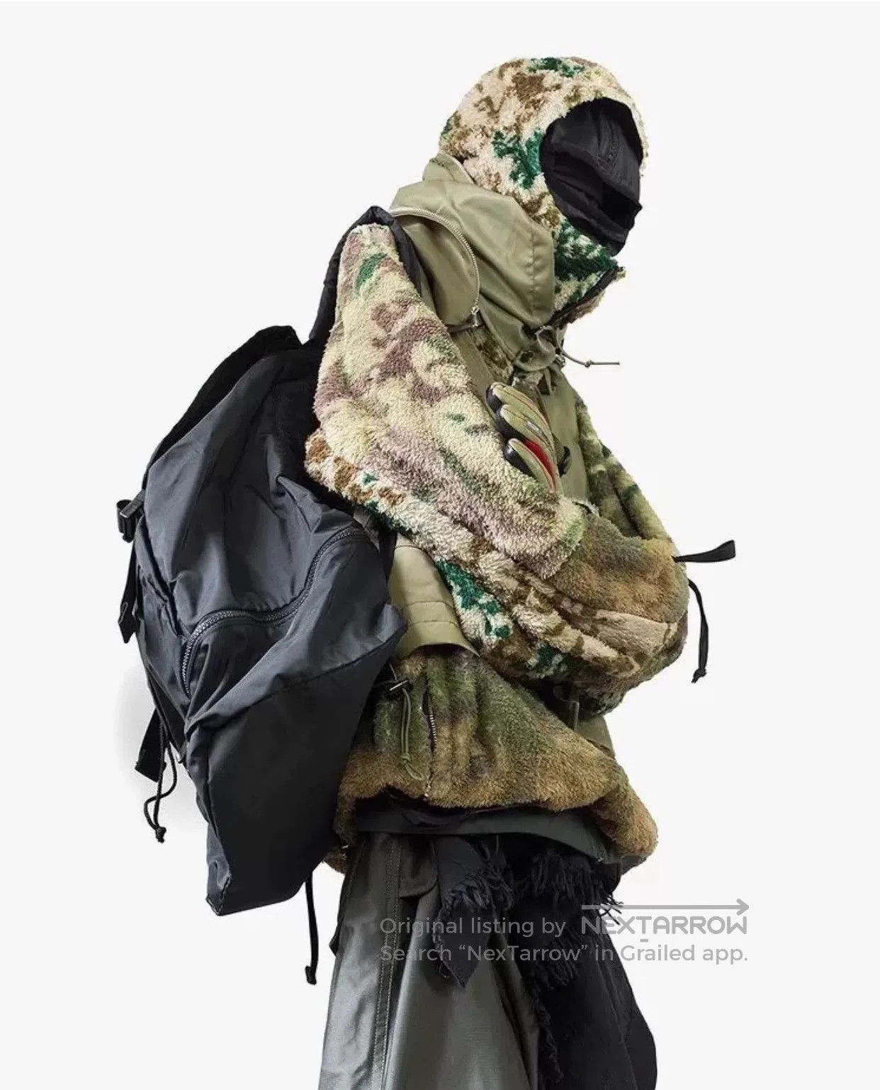 1017 ALYX 9SM Alyx Mixed Camo Polar Fleece Jacket. Size US M / EU 48-50 / 2 - 9 Thumbnail