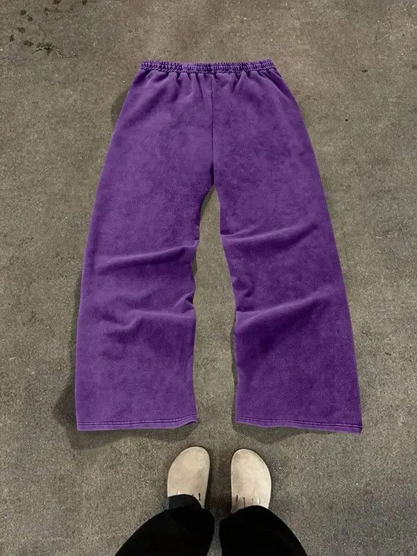 Designer Yukiko x Kin Washed pants/sweatpants zipper Size US 36 / EU 52 - 7 Thumbnail