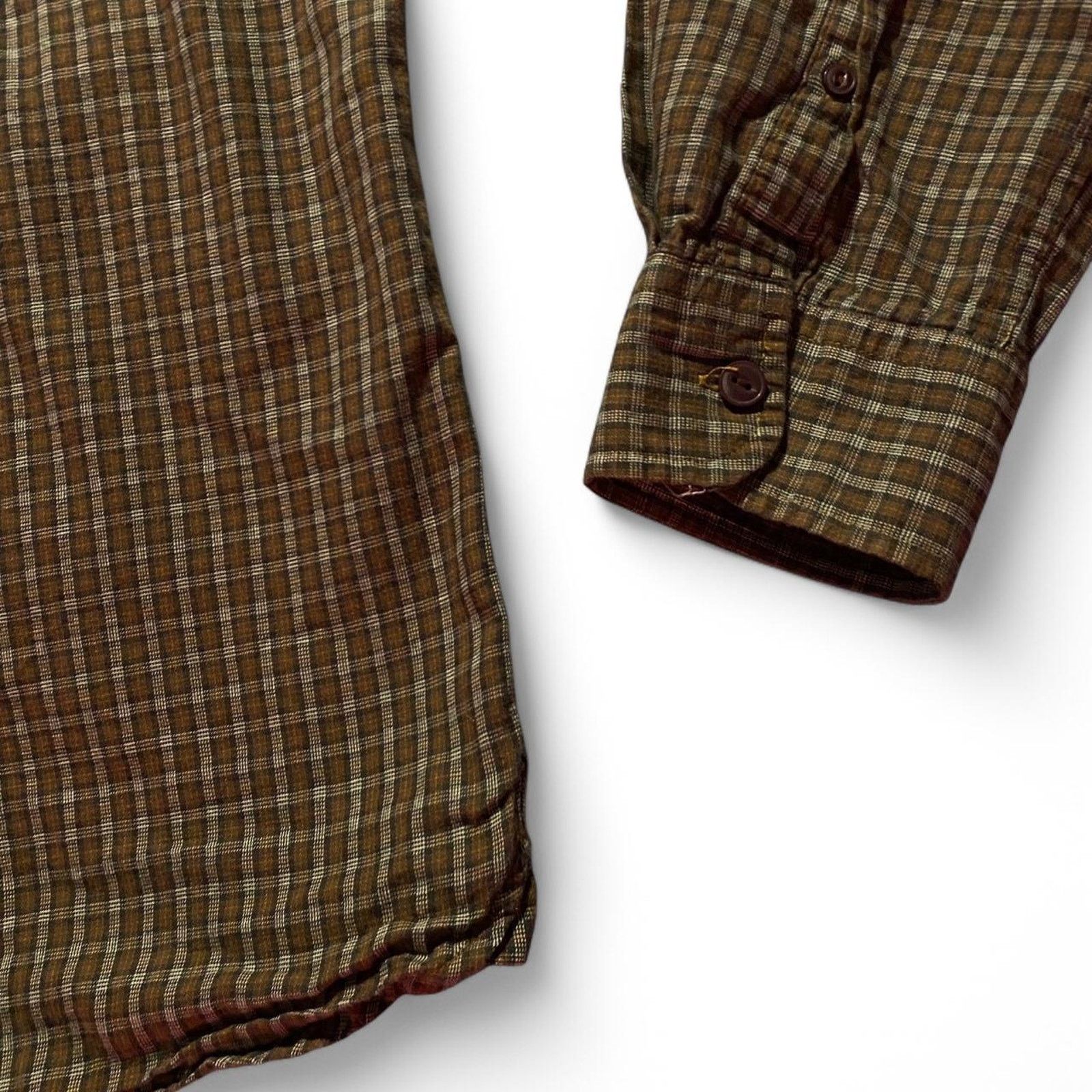 Cotton On Cotton on brown plaid button up Size US M / EU 48-50 / 2 - 2 Thumbnail