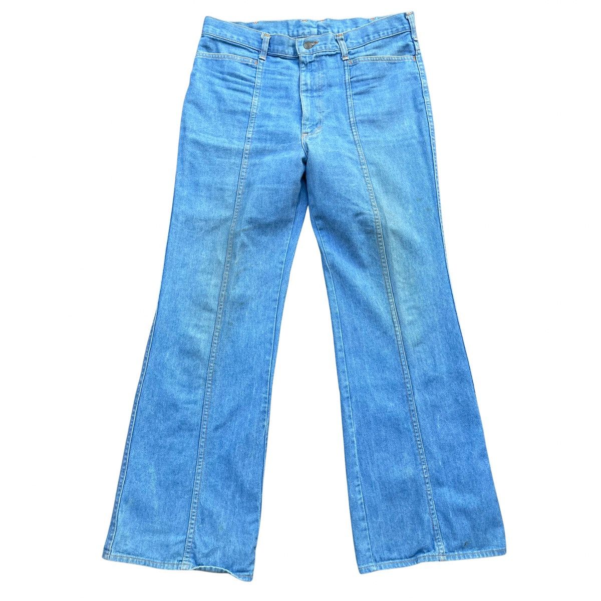 Lee Vintage 70s Lee Bootcut Denim Jeans Fade Blue Size 36 Size US 36 / EU 52 - 1 Thumbnail