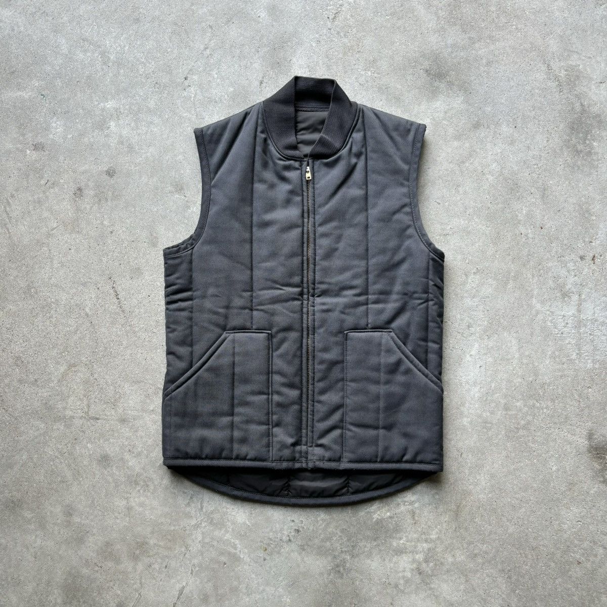 Japanese Brand × Vintage vintage 90s Utility Workwear zip-up vest Size US S / EU 44-46 / 1 - 3 Thumbnail