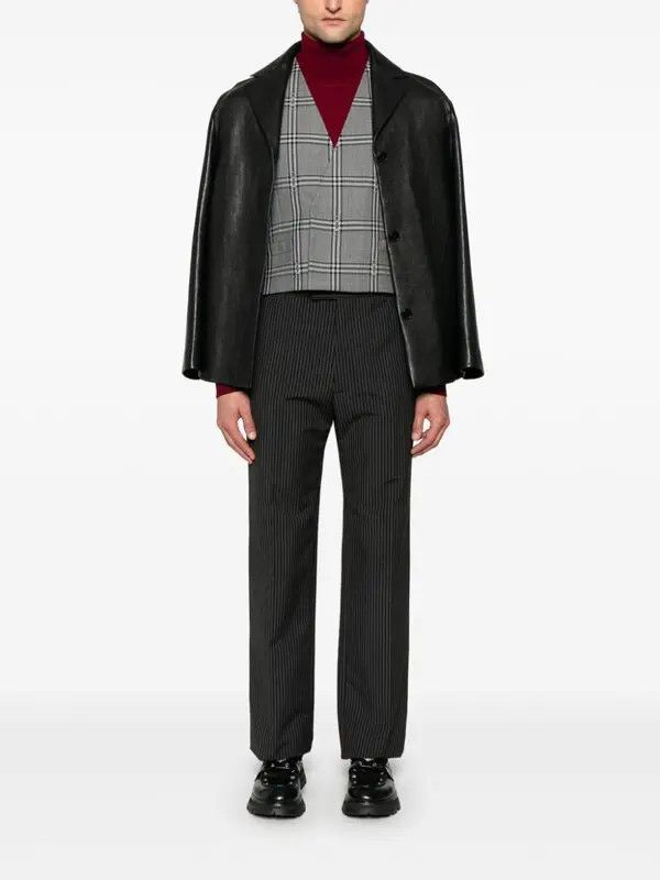 Gucci o1loc1c0126 780824 Horsebit Check Wool Gilet in Multicolor Size US M / EU 48-50 / 2 - 3 Thumbnail