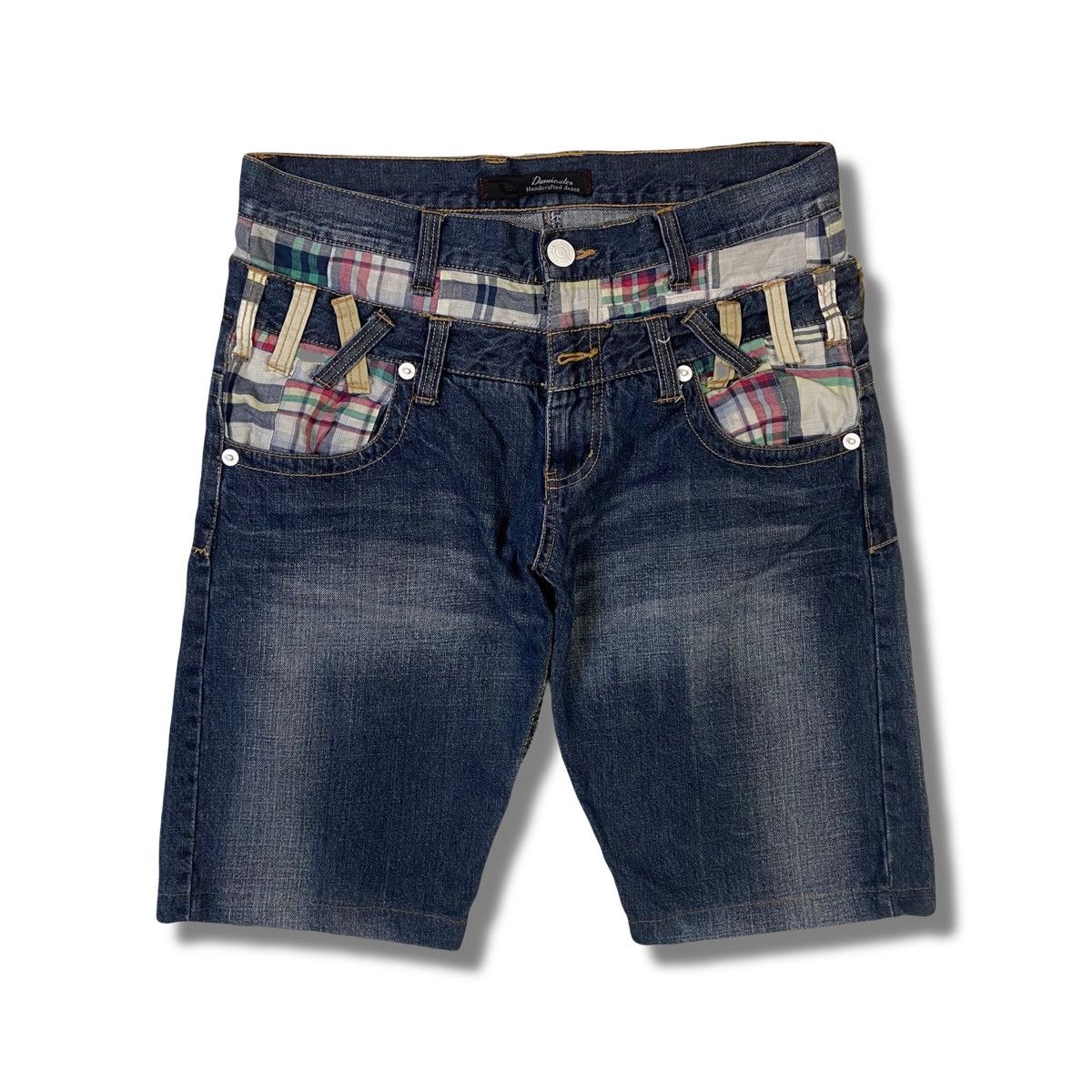 Japanese Brand Y2K Dominate Handcfarted Jeans Double Waist Size US 30 / EU 46 - 1 Thumbnail
