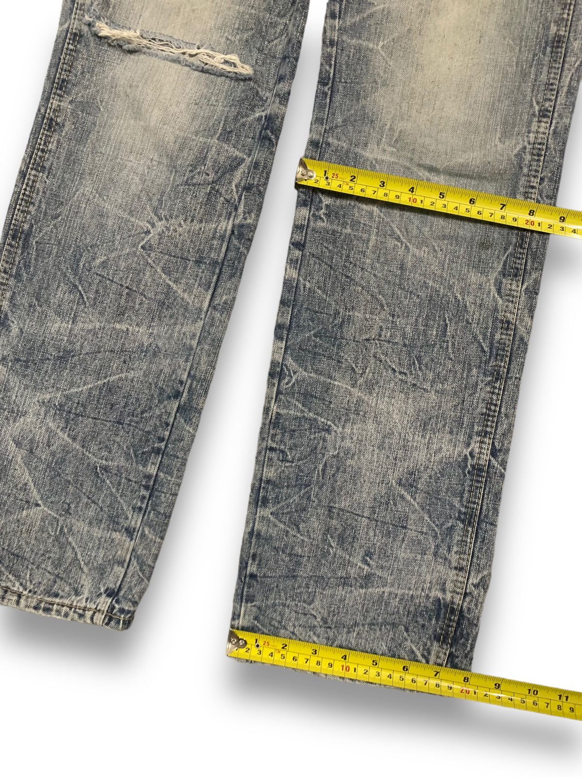 Beauty Beast Vintage Japanese Brand Crack Wash Distressed Carpenter Jeans Size US 31 - 17 Thumbnail