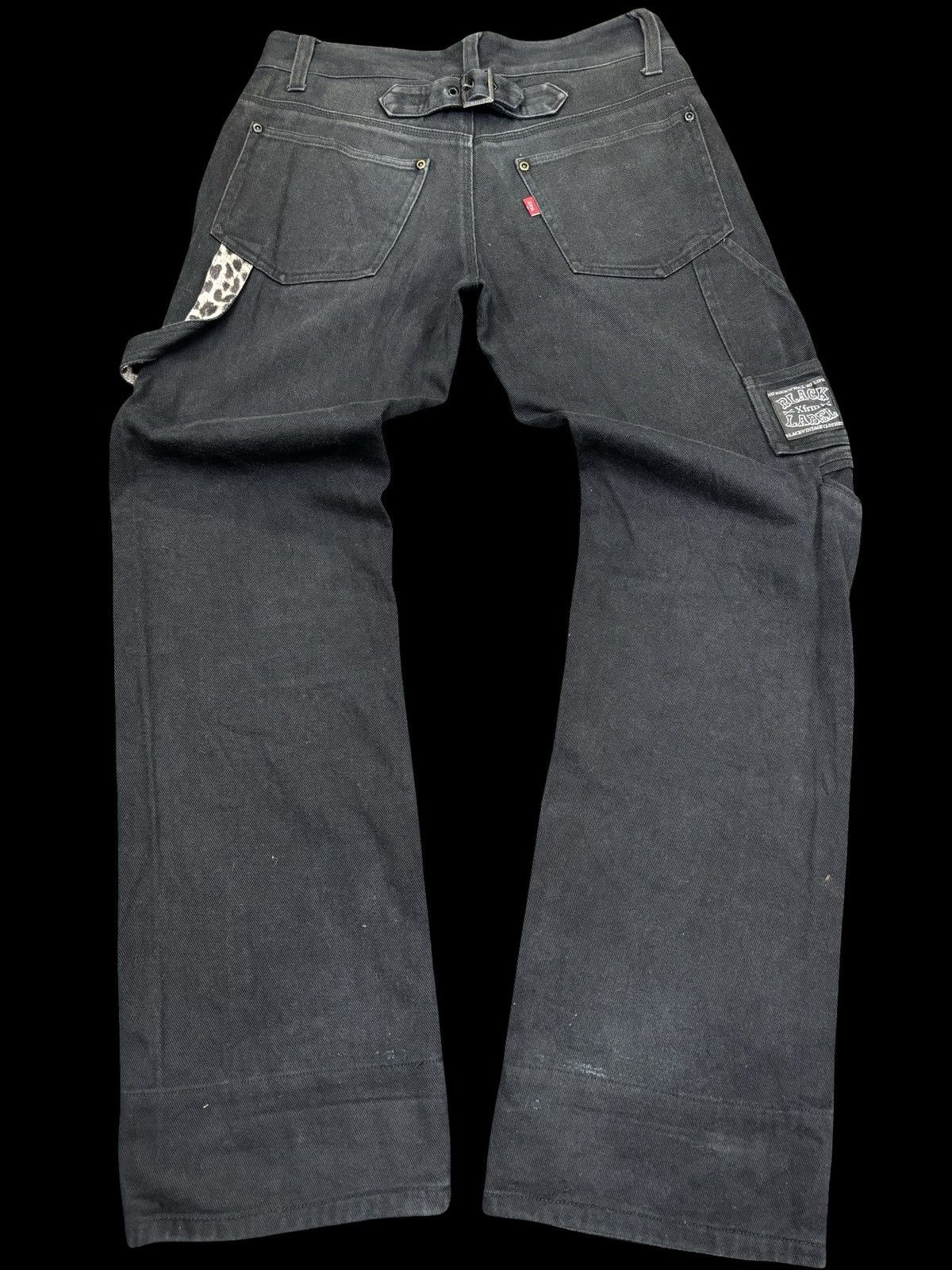 Japanese Brand 💥Insane Style💥Archival Xfrm Japan Half Cargo Denim F855 Size US 30 / EU 46 - 2 Thumbnail