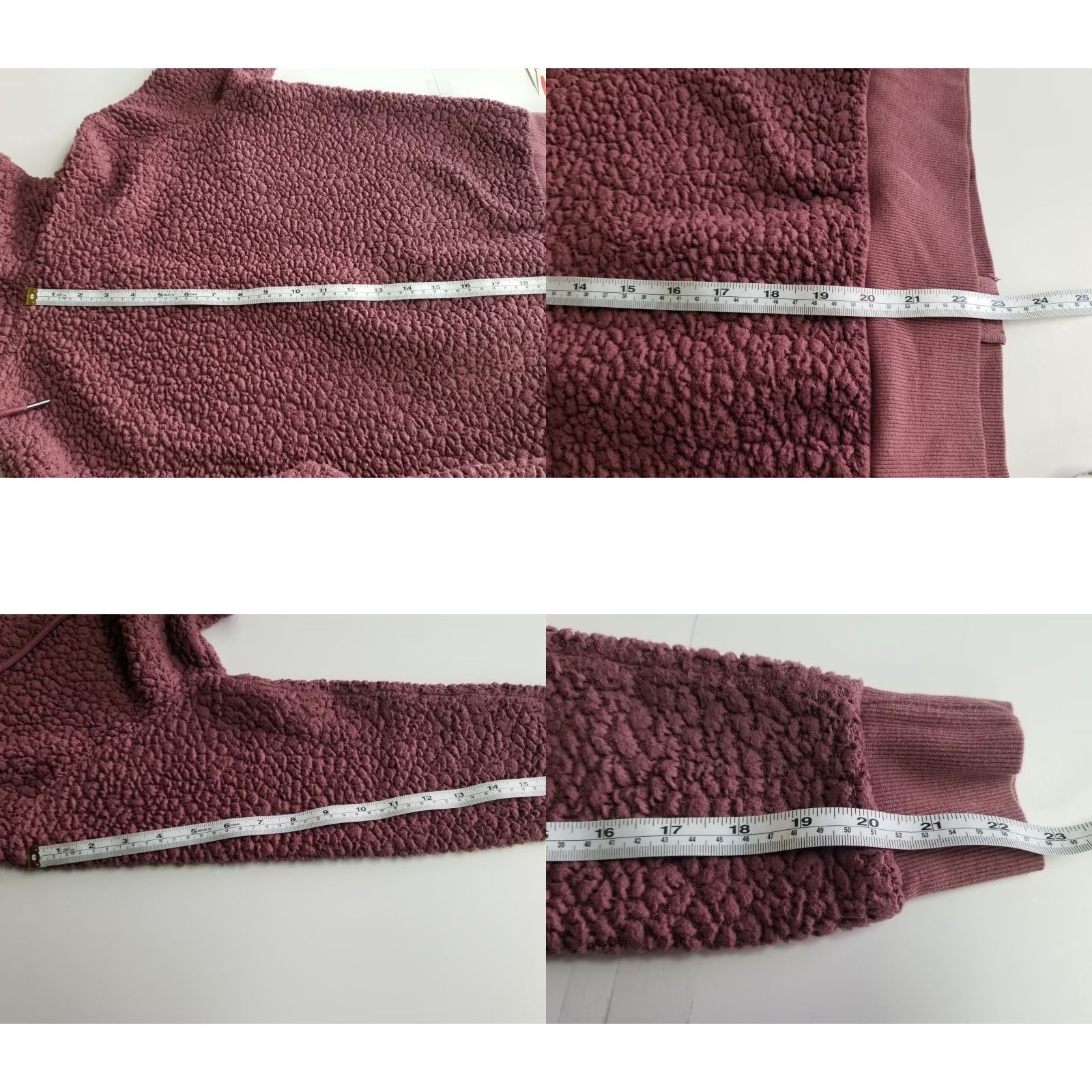 Vintage Marc New York Sherpa Full Zip Hoodie Jacket Sweater Pink Mauve Womens Size Small Size S / US 4 / IT 40 - 8 Thumbnail