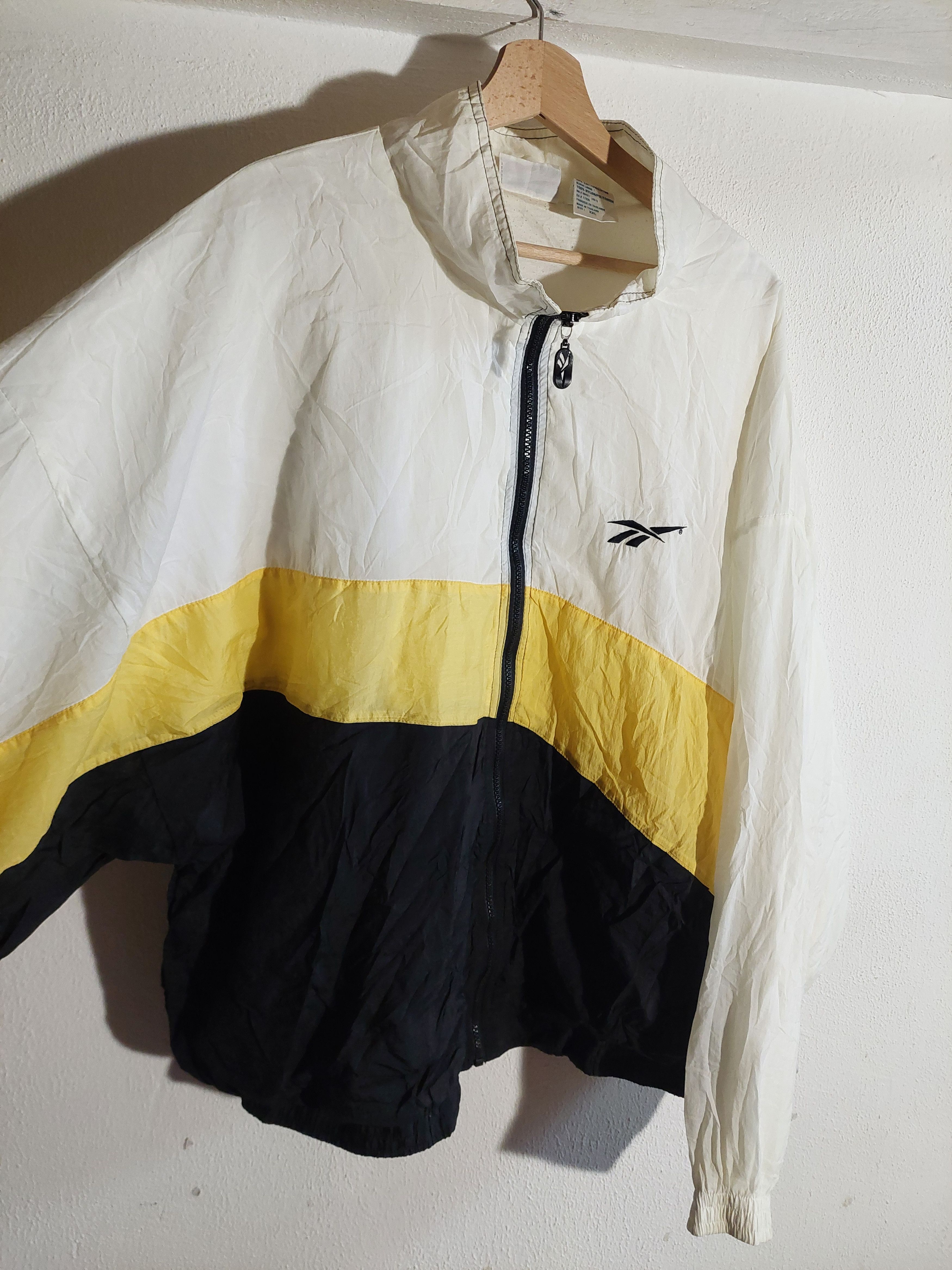 Reebok Vintage Reebok Track Jacket Yellow White Black Size XXL 90s Size US XXL / EU 58 / 5 - 3 Thumbnail