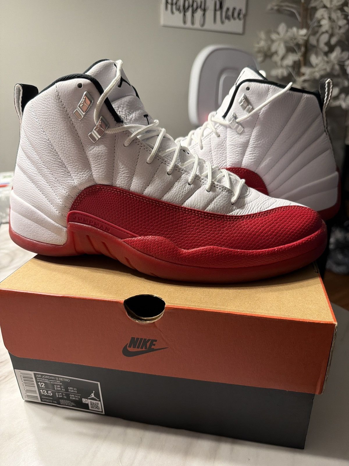 Jordan Brand Air Jordan 12 Retro Cherry Size US 12 / EU 45 - 1 Thumbnail