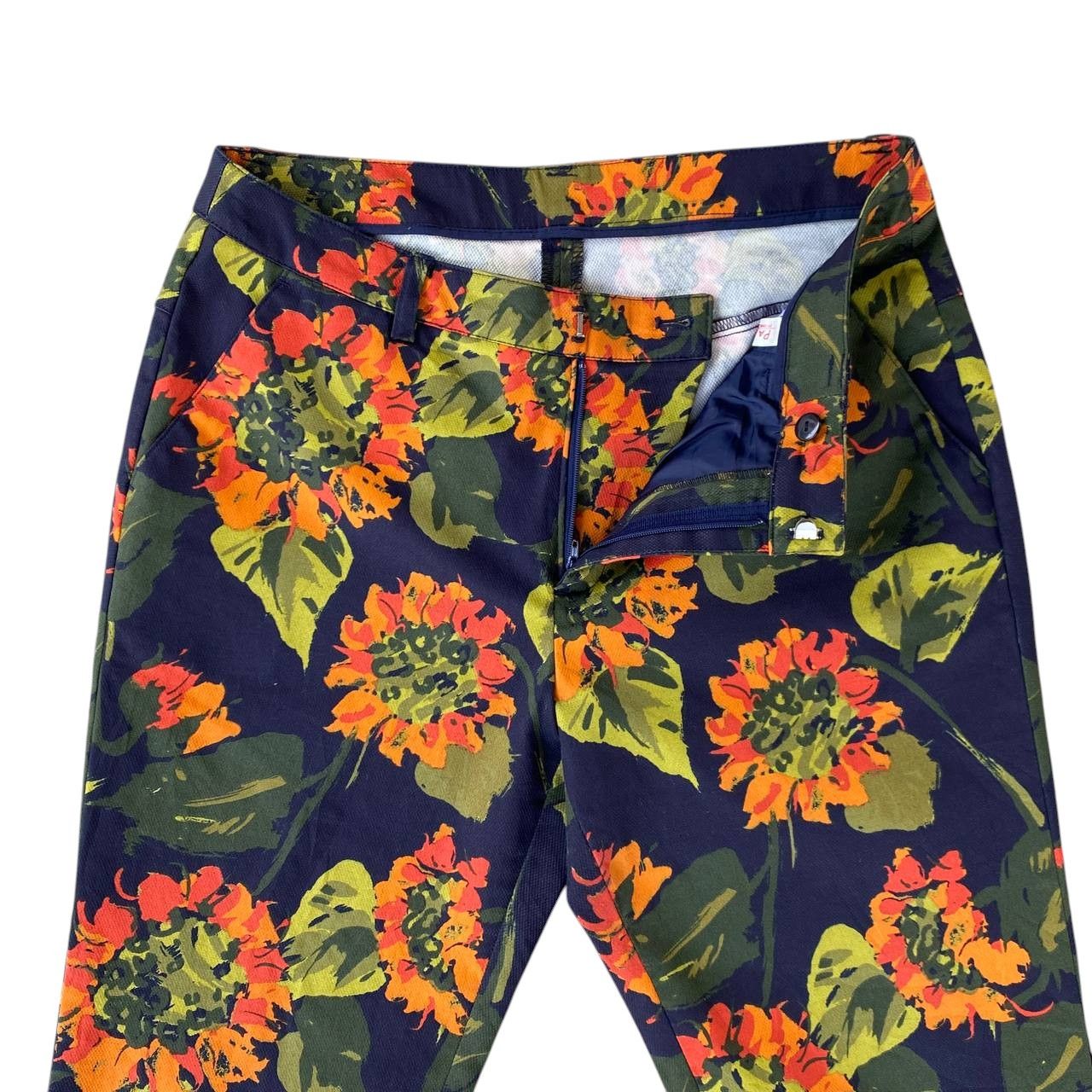 Junko Shimada JUNKO SHIMADA FLORAL CROPPED PANT W29 Size US 29 - 4 Thumbnail