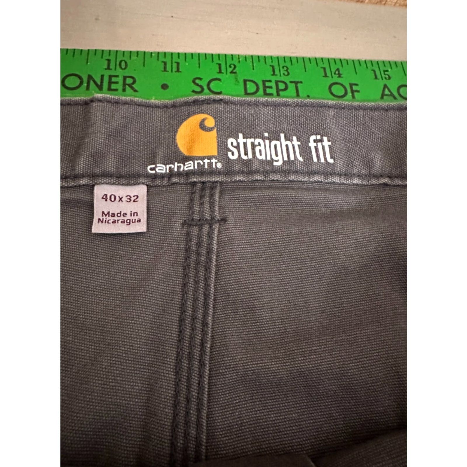Carhartt Carhartt Jeans Size 40x32 Mens Gray Straight Utility 40 32 Gray Mens Straight Fits Relaxed Regular Front Centric? Size US 40 / EU 56 - 3 Thumbnail