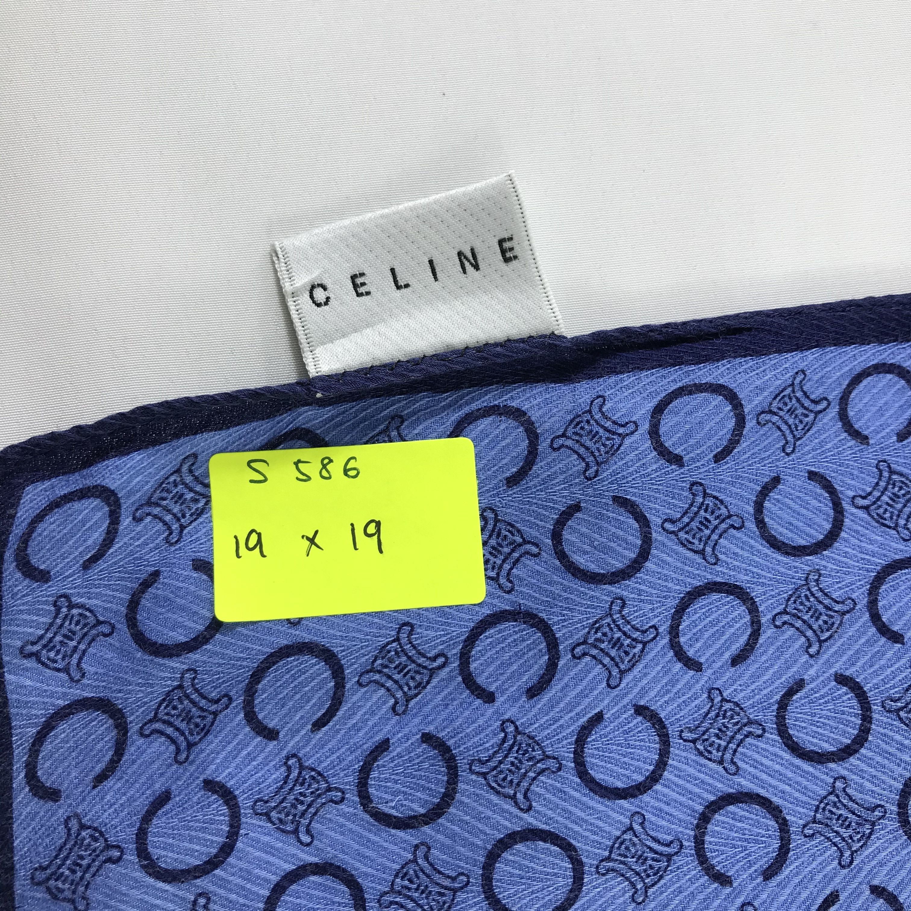 Celine × Vintage Celine Bandana / Handkerchief / Neckerchief - S586 Size ONE SIZE - 5 Thumbnail