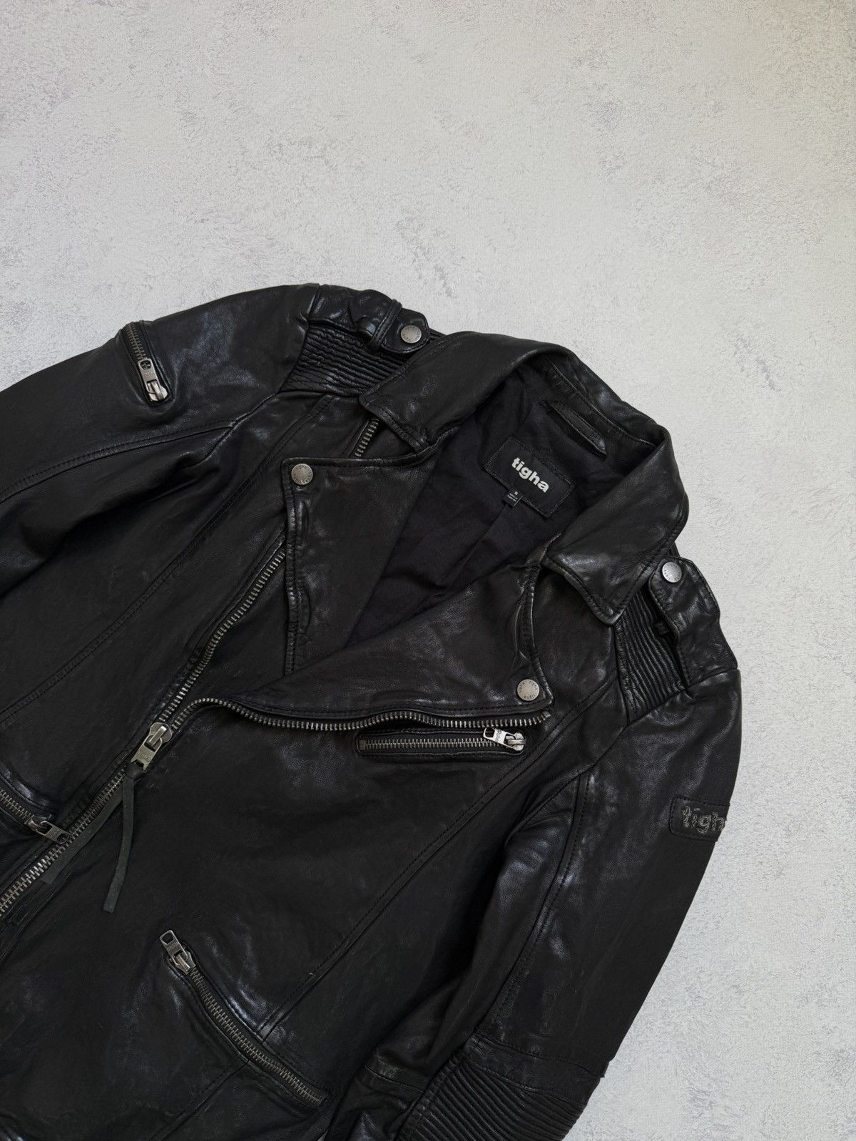 tigha Tigha "James" 10th Anniversary Leather Biker Jacket Moto Size US S / EU 44-46 / 1 - 3 Thumbnail
