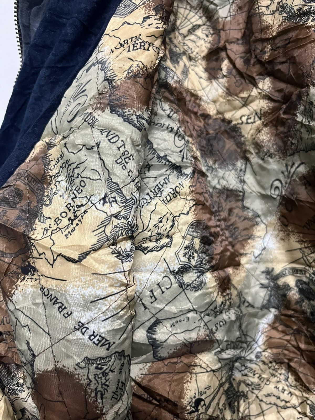 Seditionaries 💥Vintage Japanese Brand World Map Lining With Studded Size US L / EU 52-54 / 3 - 8 Thumbnail