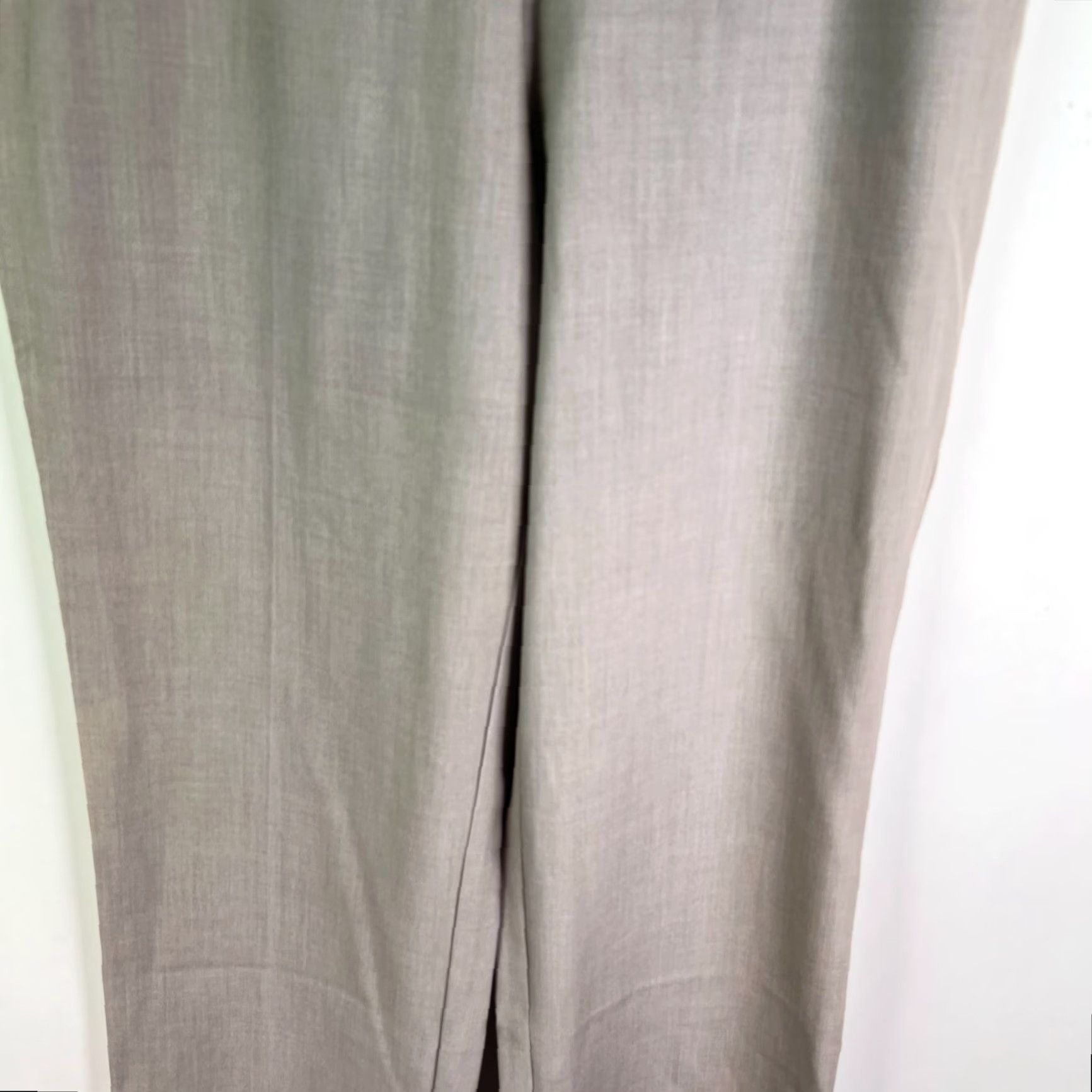 Vintage VINTAGE Dana Buchman Pants Flared Leg Womens Size 6 Beige Polyester Rayon Spandex Pockets 30x31 High Rise Flat Front Size 28" / US 6 / IT 42 - 4 Thumbnail